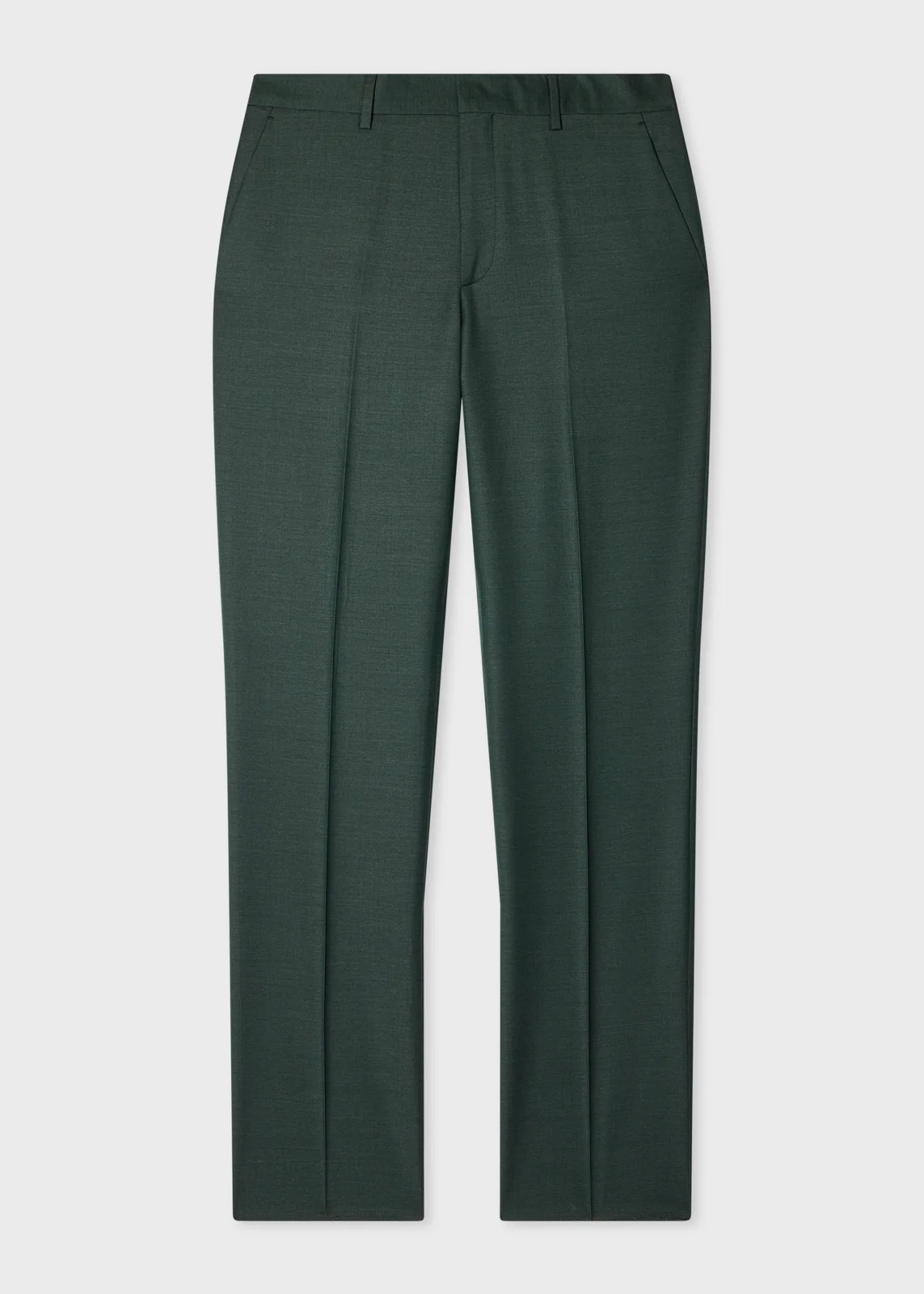 The Brierley - Teal Green Sharkskin Wool Trousers