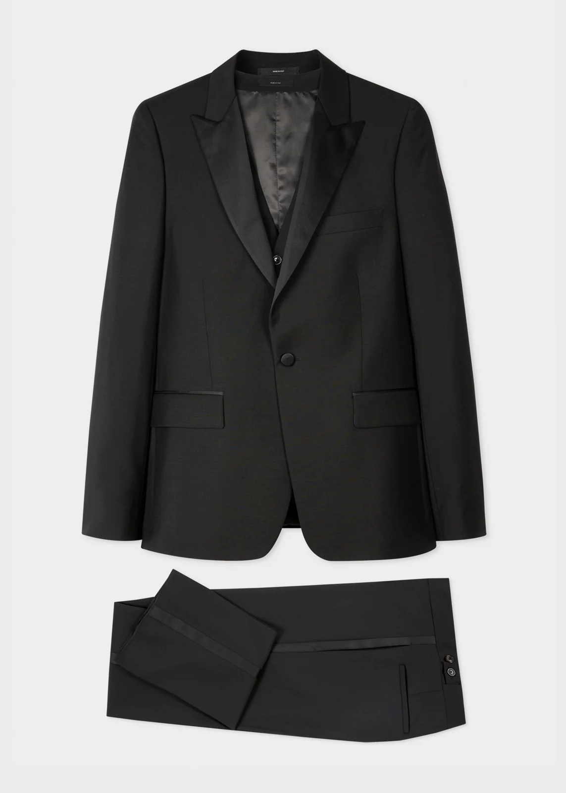 The Soho - Black Wool-Mohair Three-Piece Evening Suit
