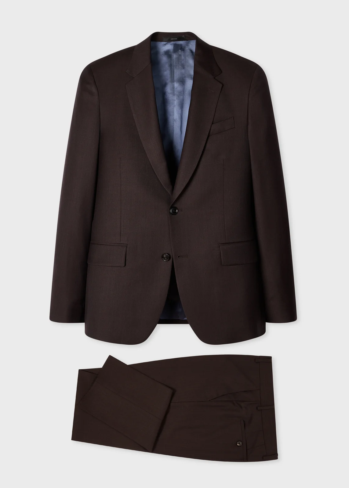 The Soho - Brown Sharkskin Wool Suit