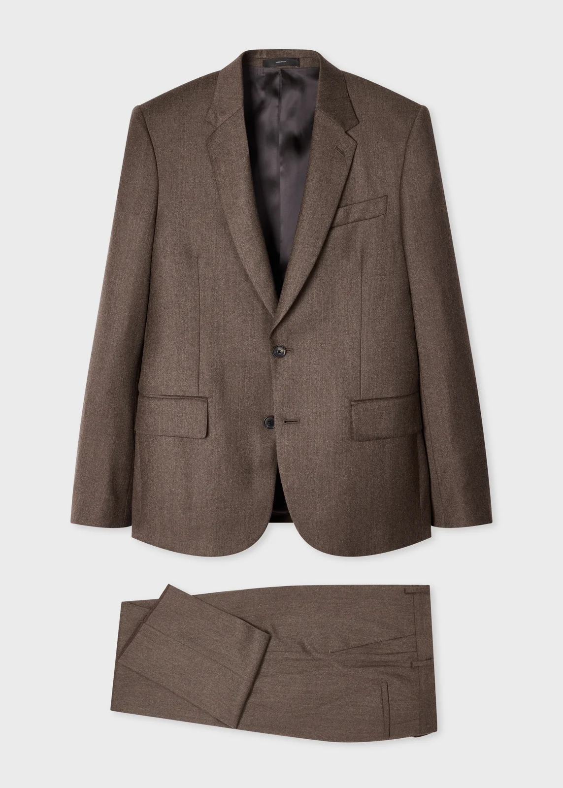 The Soho - Light Brown Wool-Cashmere Flannel Two-Piece Suit