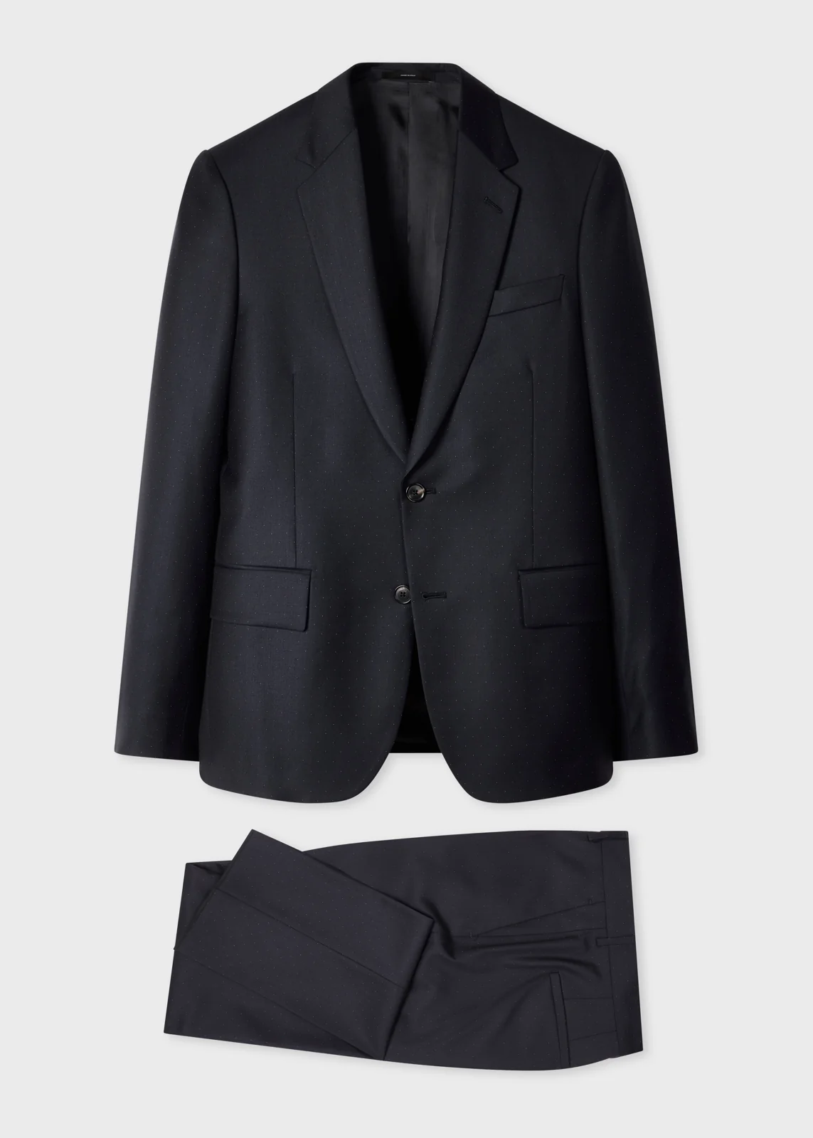 The Soho - Navy Pin Dot Wool Two-Piece Suit