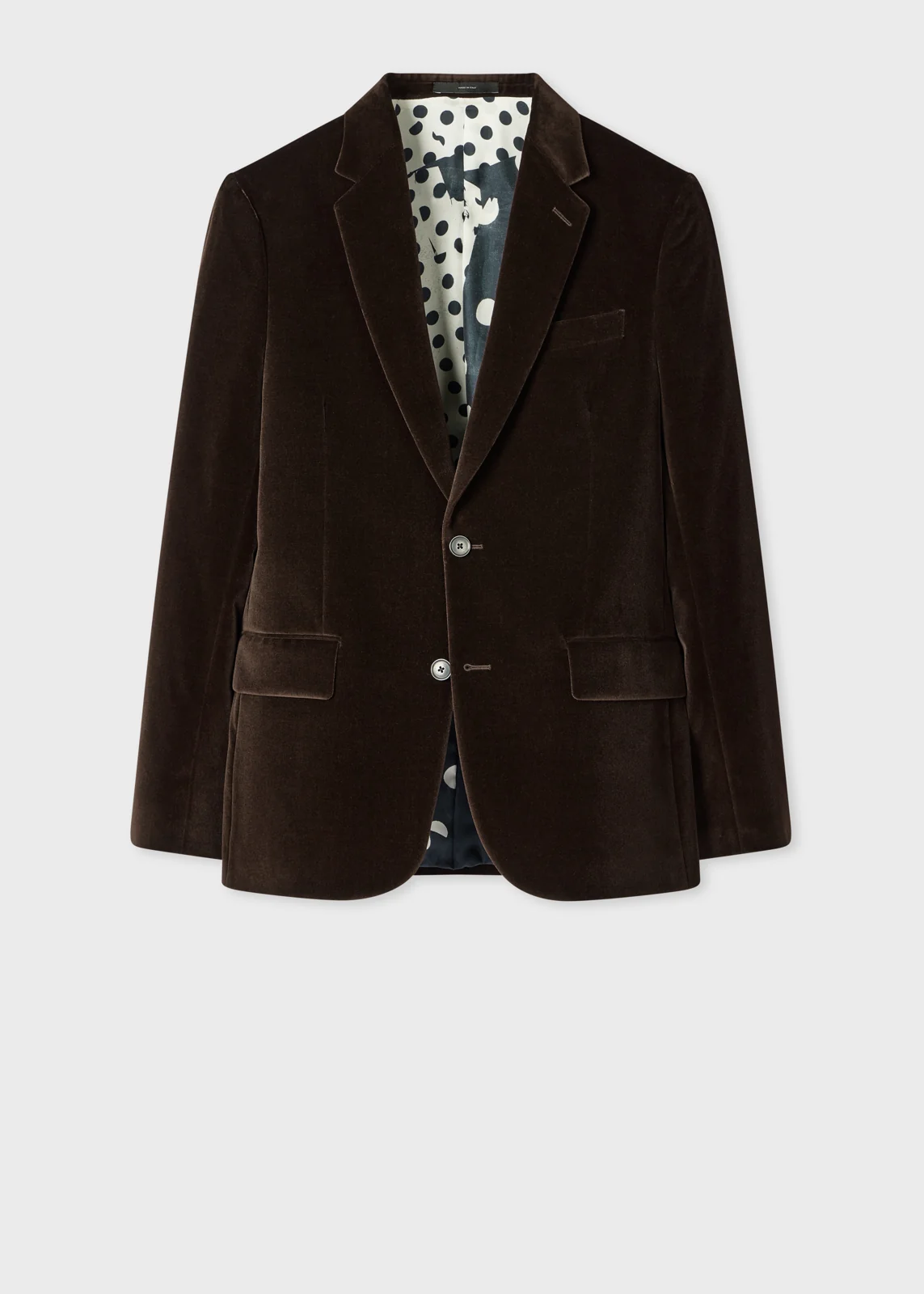 The Soho - Tailored-Fit Brown Velvet Blazer