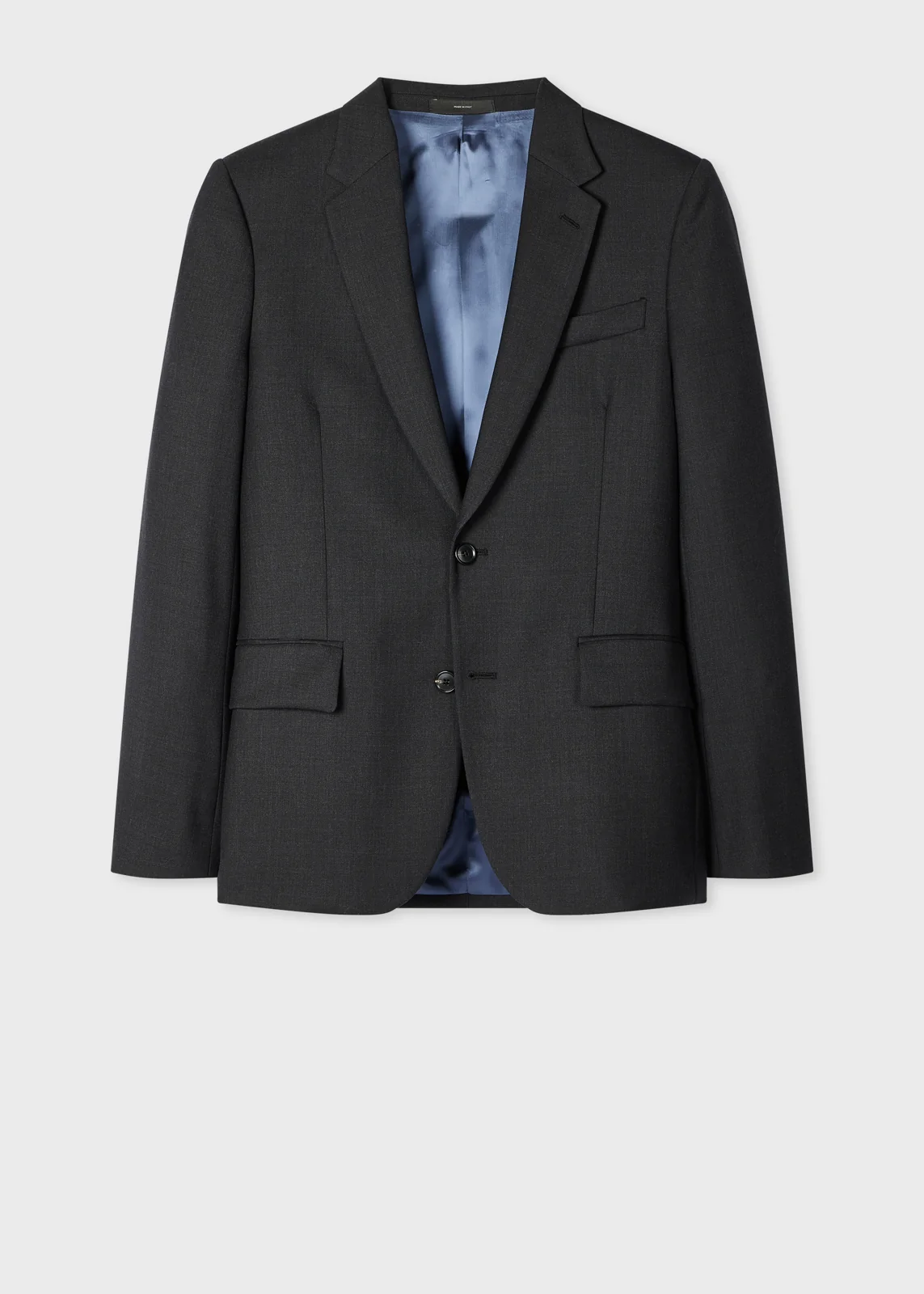 The Soho - Tailored-Fit Charcoal Wool 'A Suit To Travel In' Blazer