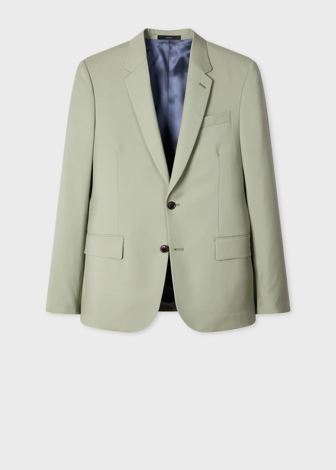 The Soho - Tailored-Fit Sage Green Wool-Mohair Blazer