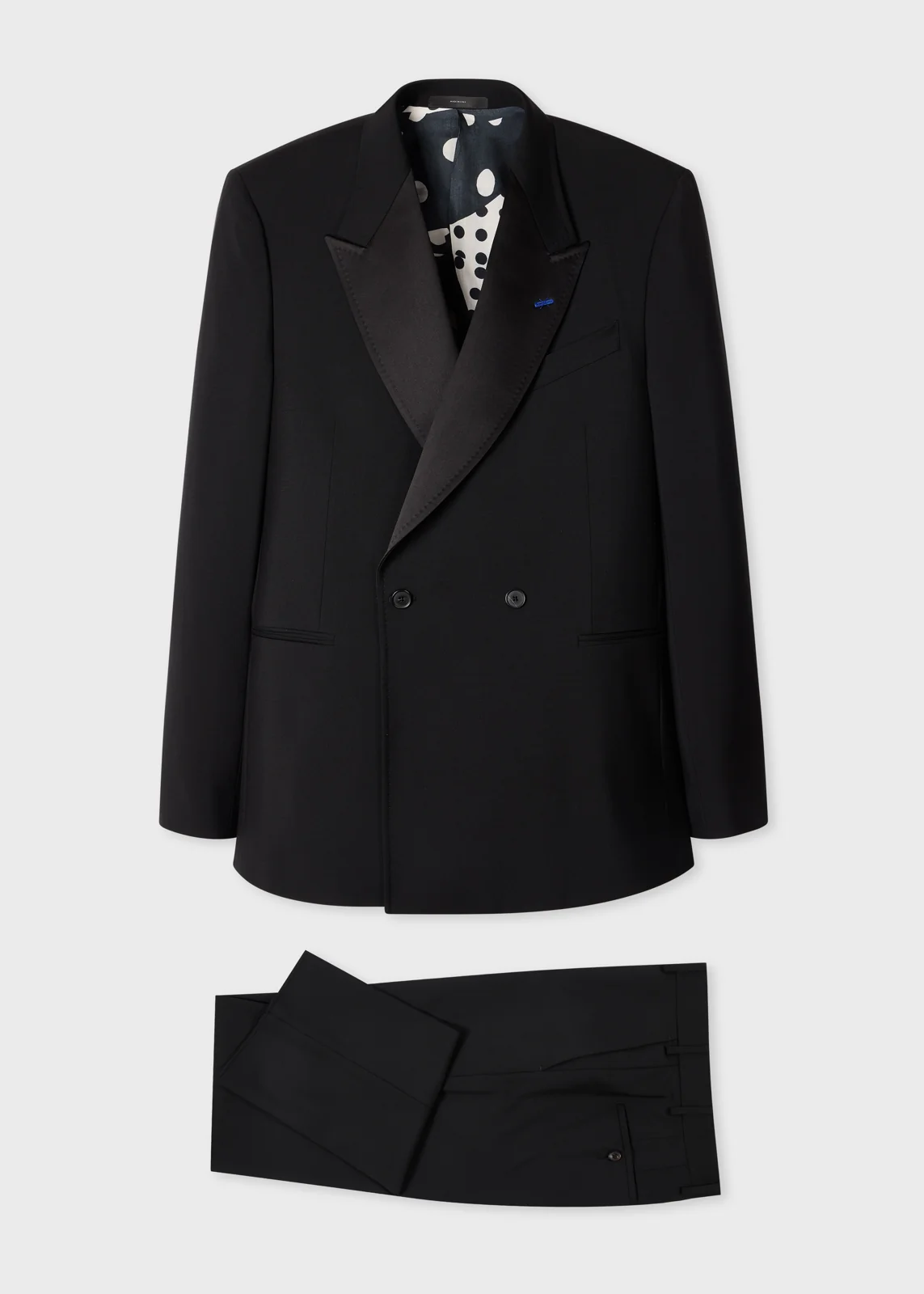The Westbourne - Black Wool-Mohair Double-Breasted Evening Two-Piece Suit