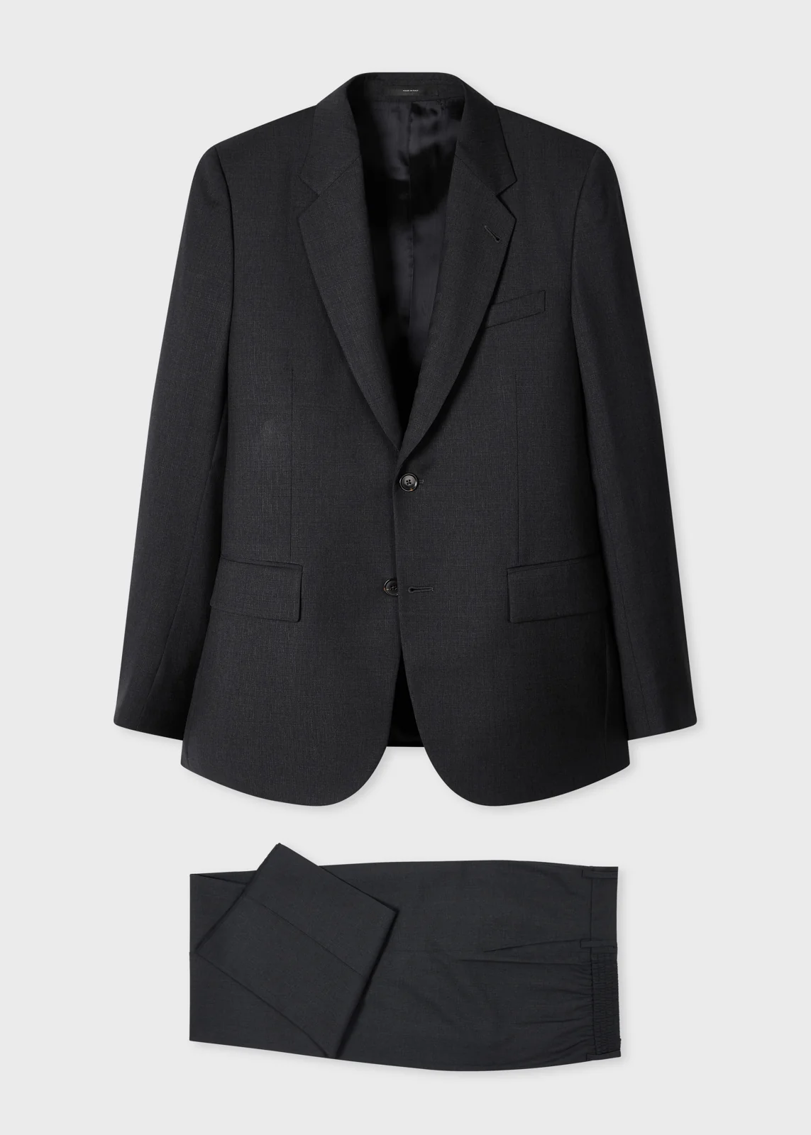The Westbourne - Dark Grey Shadow Check Wool Two-Piece Suit