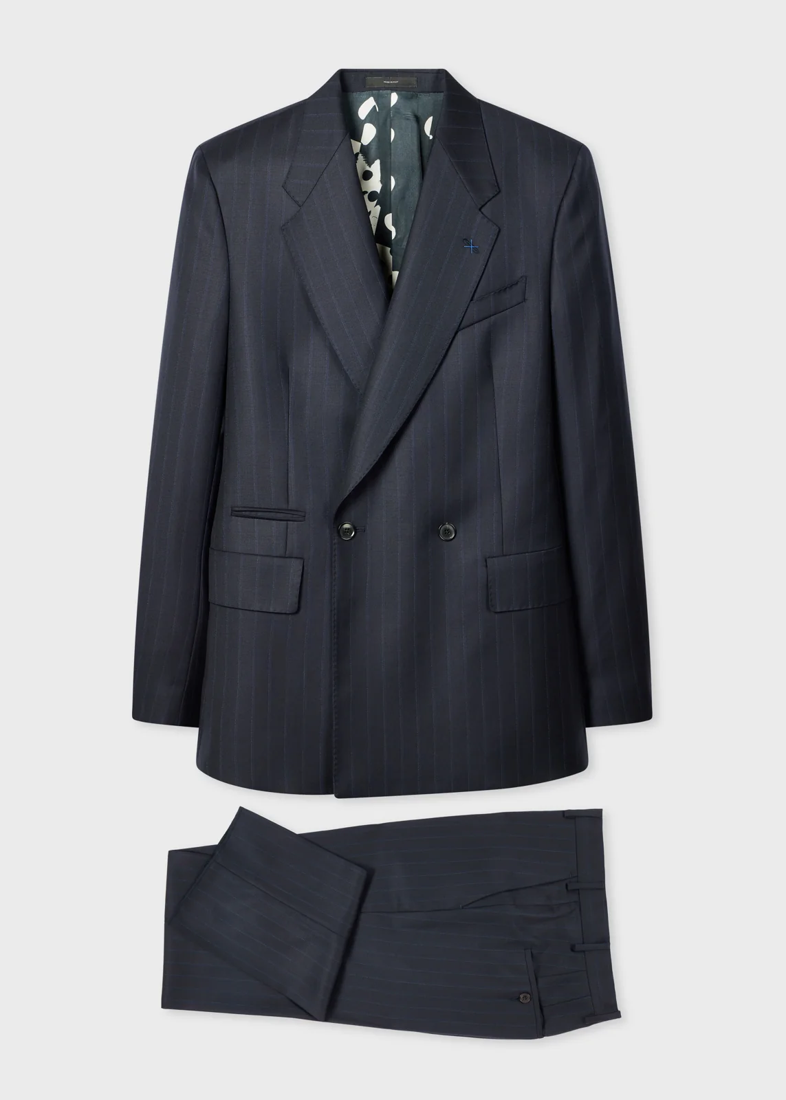 The Westbourne - Dark Navy Pinstripe Double-Breasted Suit