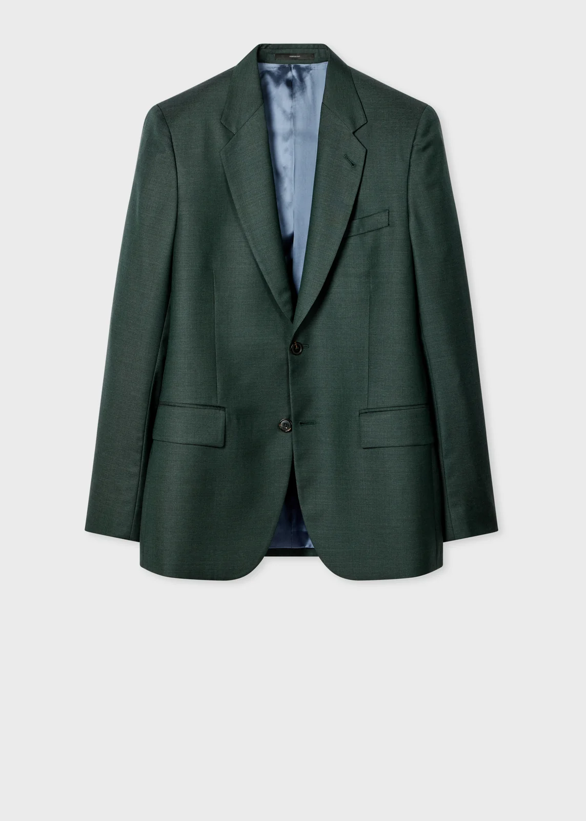 The Westbourne - Teal Green Sharkskin Wool Blazer