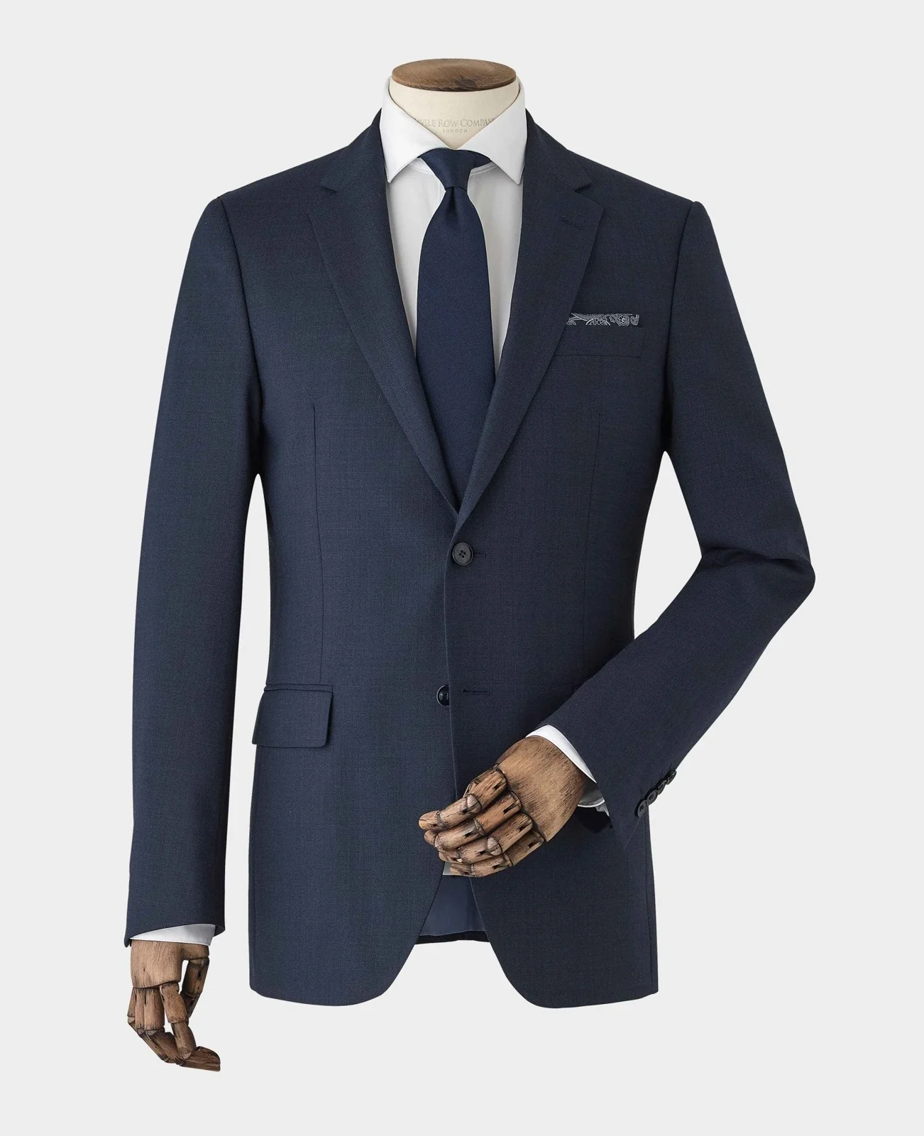 Bright Navy Wool Blend Tailored Suit thumbnail 5