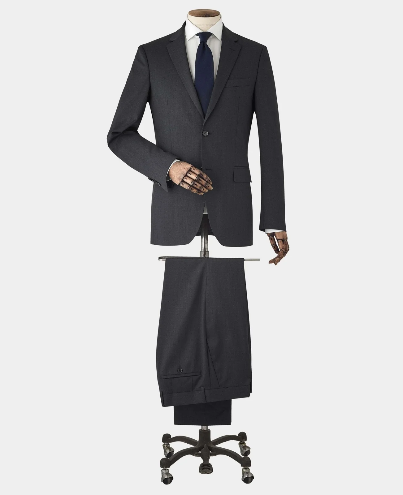 Charcoal Grey Wool Blend Tailored Suit thumbnail 2