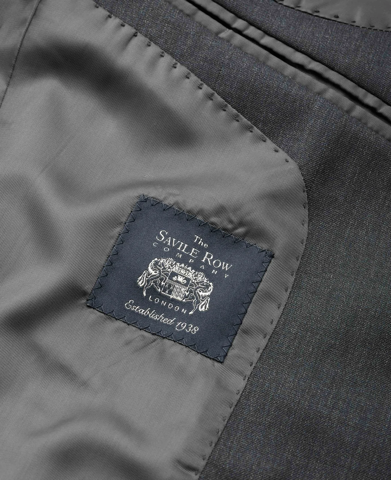 Charcoal Grey Wool Blend Tailored Suit thumbnail 4
