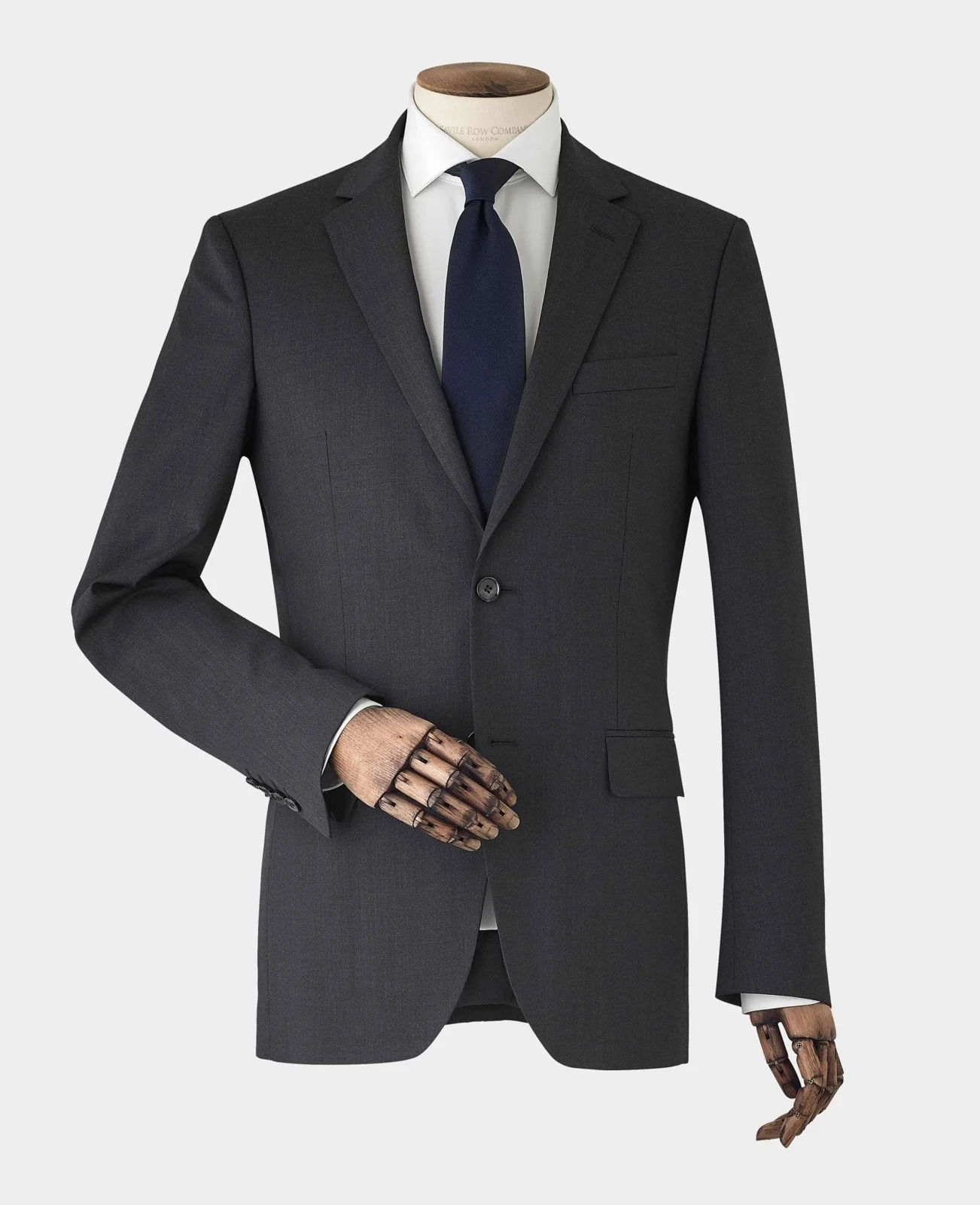 Charcoal Grey Wool Blend Tailored Suit thumbnail 5