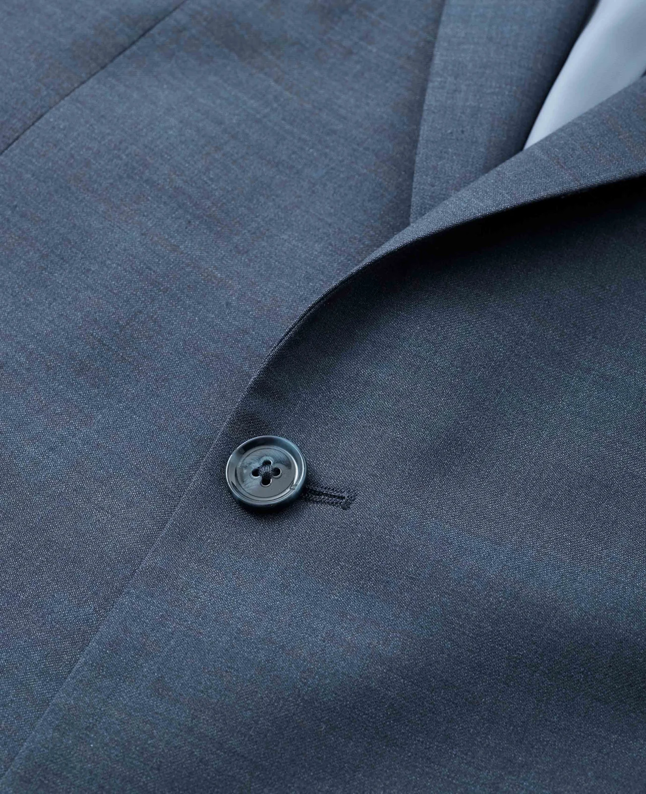 Dark Blue Wool-Blend Tailored Suit thumbnail 5