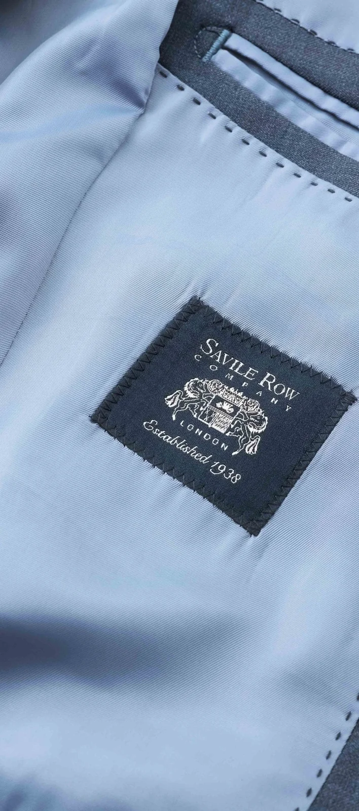Dark Blue Wool-Blend Tailored Suit thumbnail 7