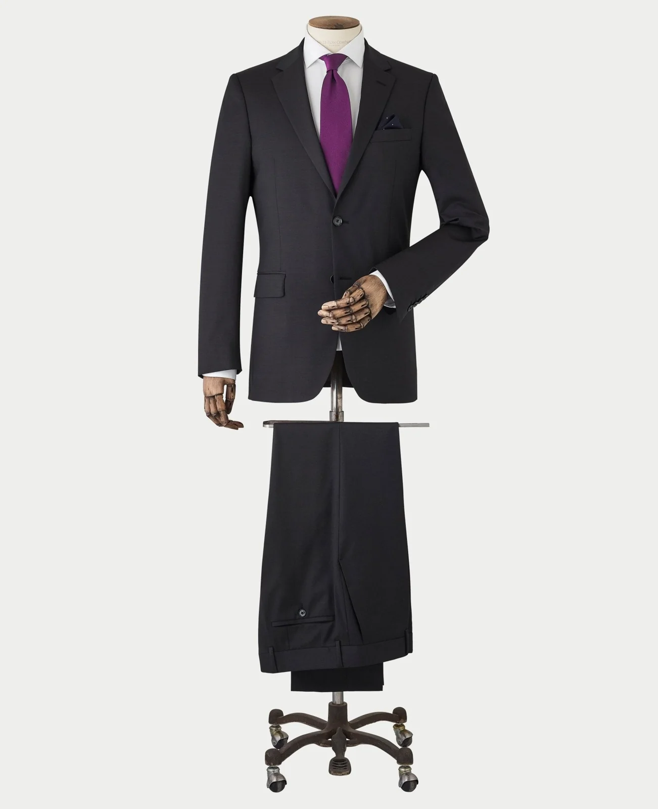 Dark Brown Wool Blend Tailored Suit thumbnail 2