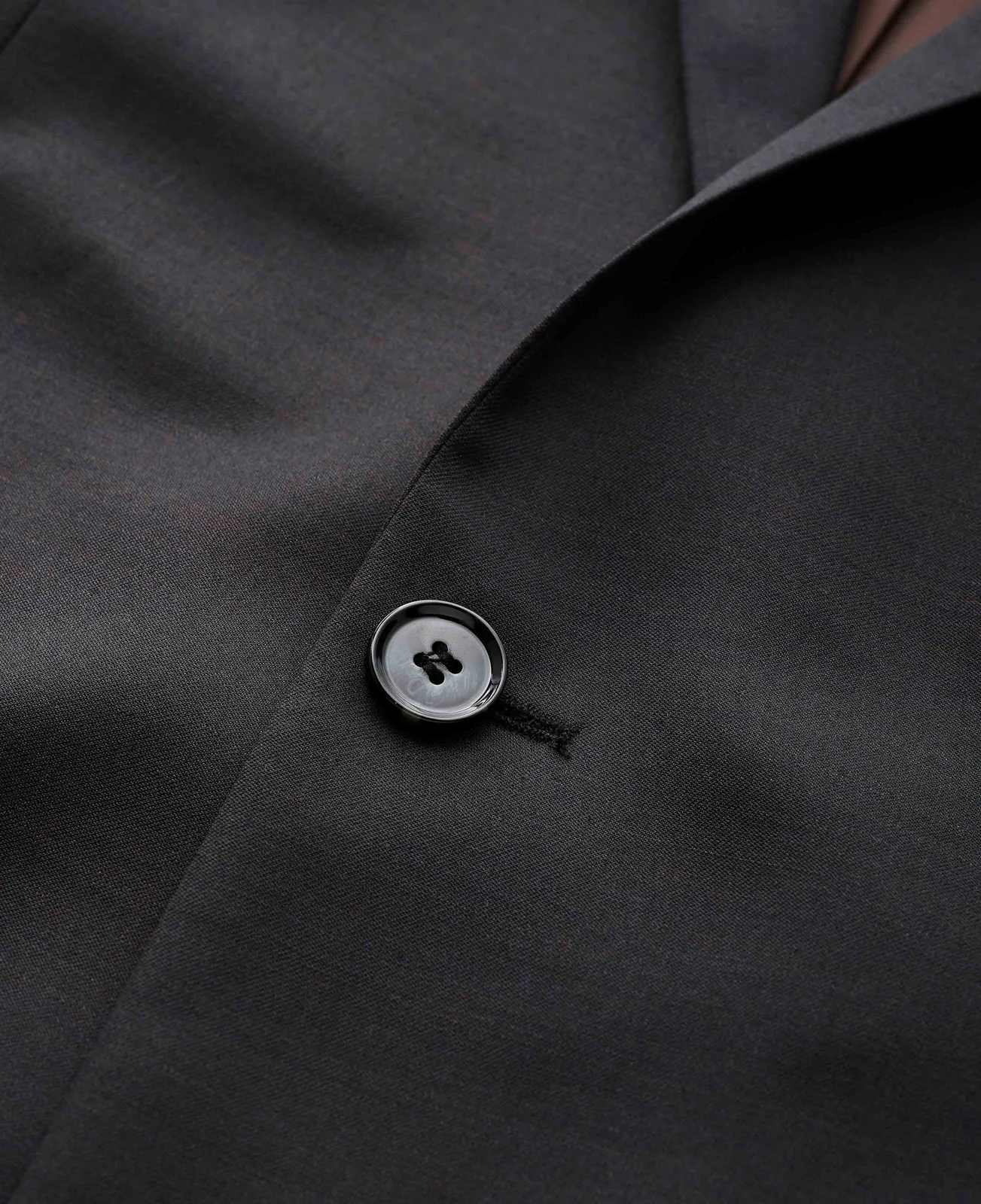 Dark Brown Wool Blend Tailored Suit thumbnail 6