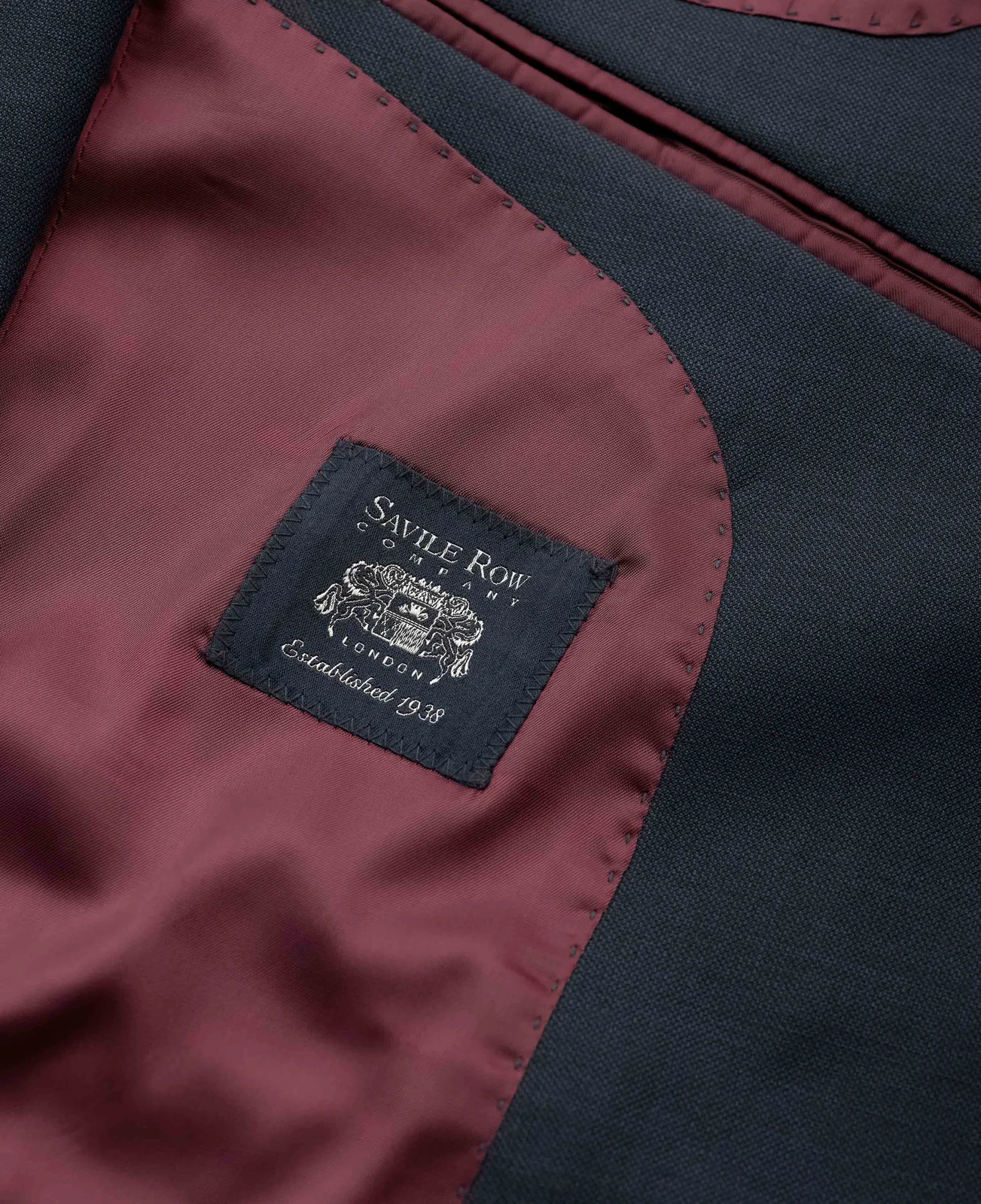 Dark Navy Wool Blend Tailored Suit thumbnail 6