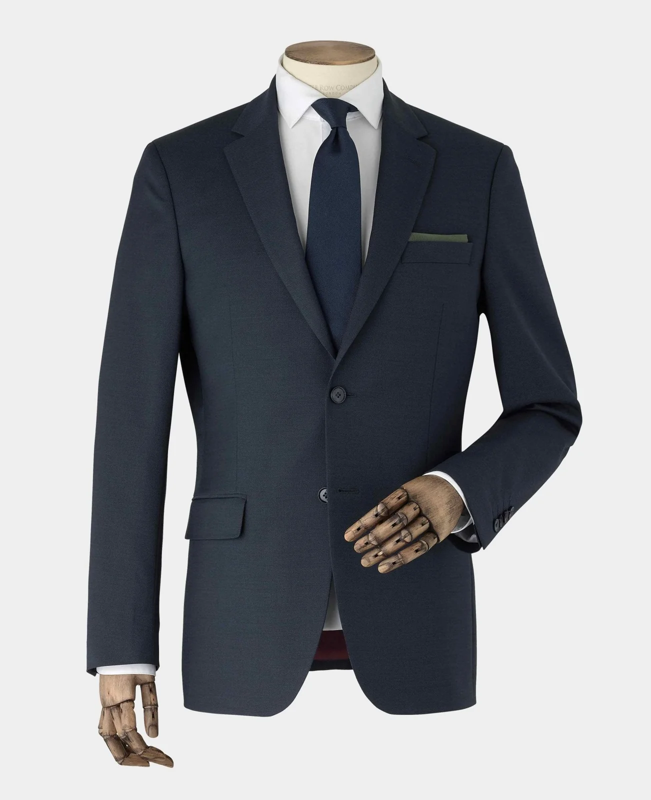 Dark Navy Wool Blend Tailored Suit thumbnail 10