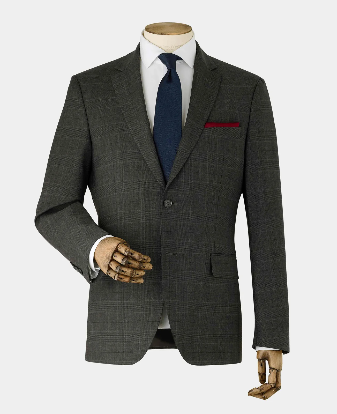 Grey Prince of Wales Check Wool Blend Tailored Suit thumbnail 8