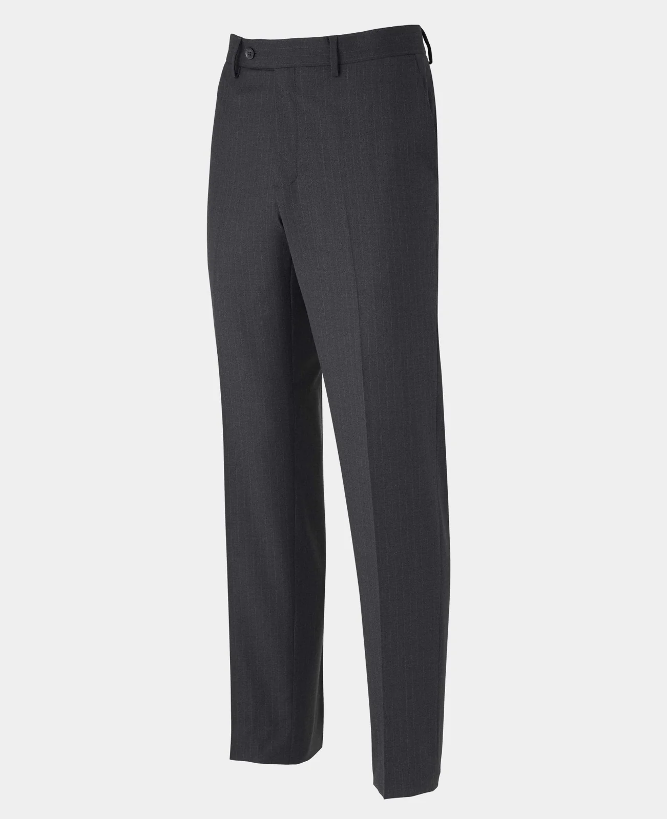 Grey Wool Blend Chalk Stripe Double Breasted Tailored Suit thumbnail 10