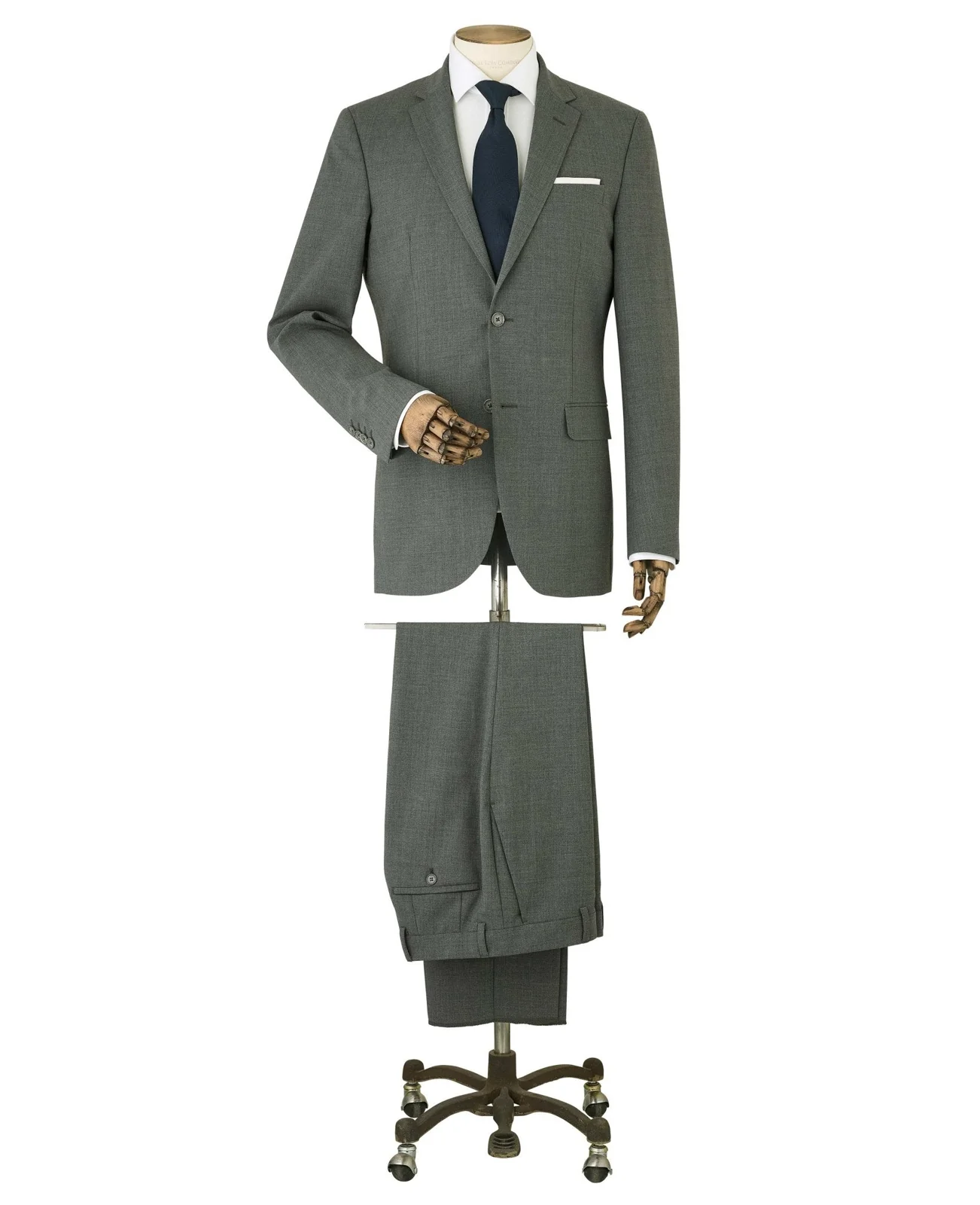 Grey Wool-Blend Tailored Suit thumbnail 2