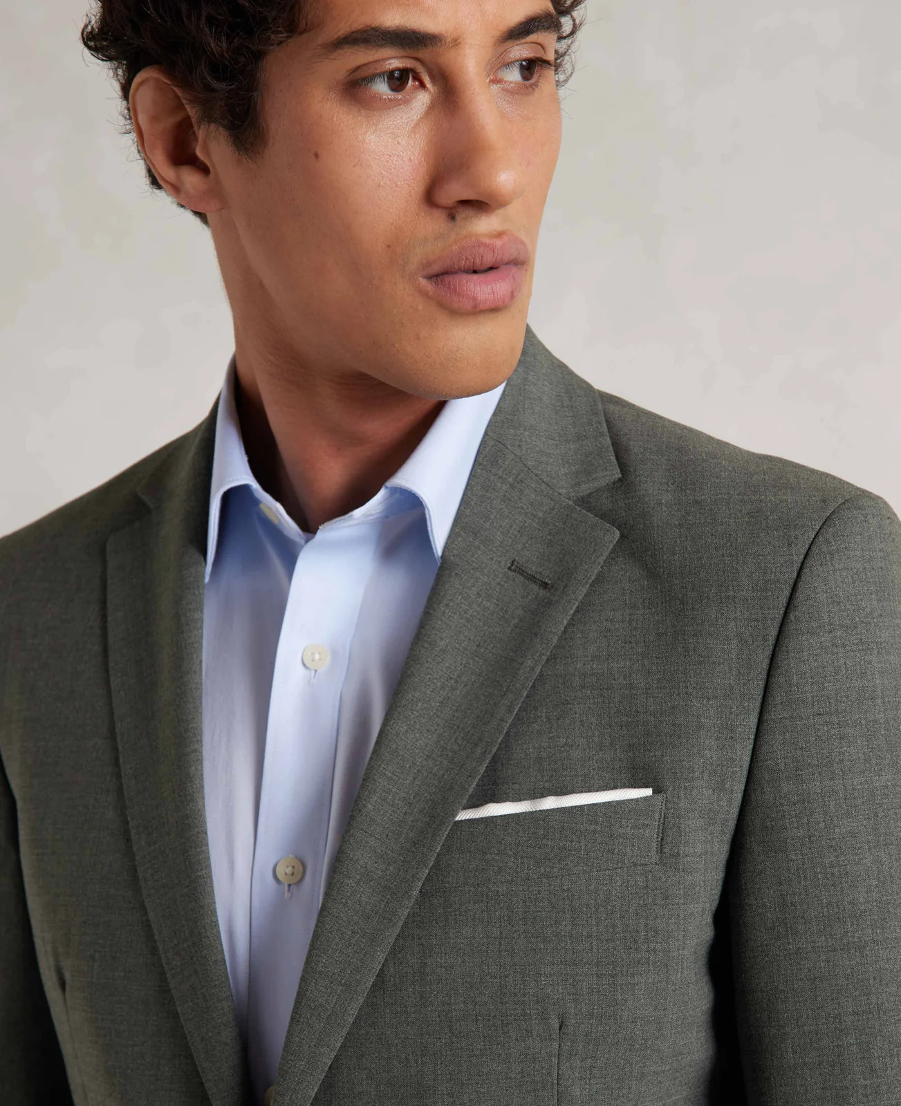 Grey Wool-Blend Tailored Suit thumbnail 4