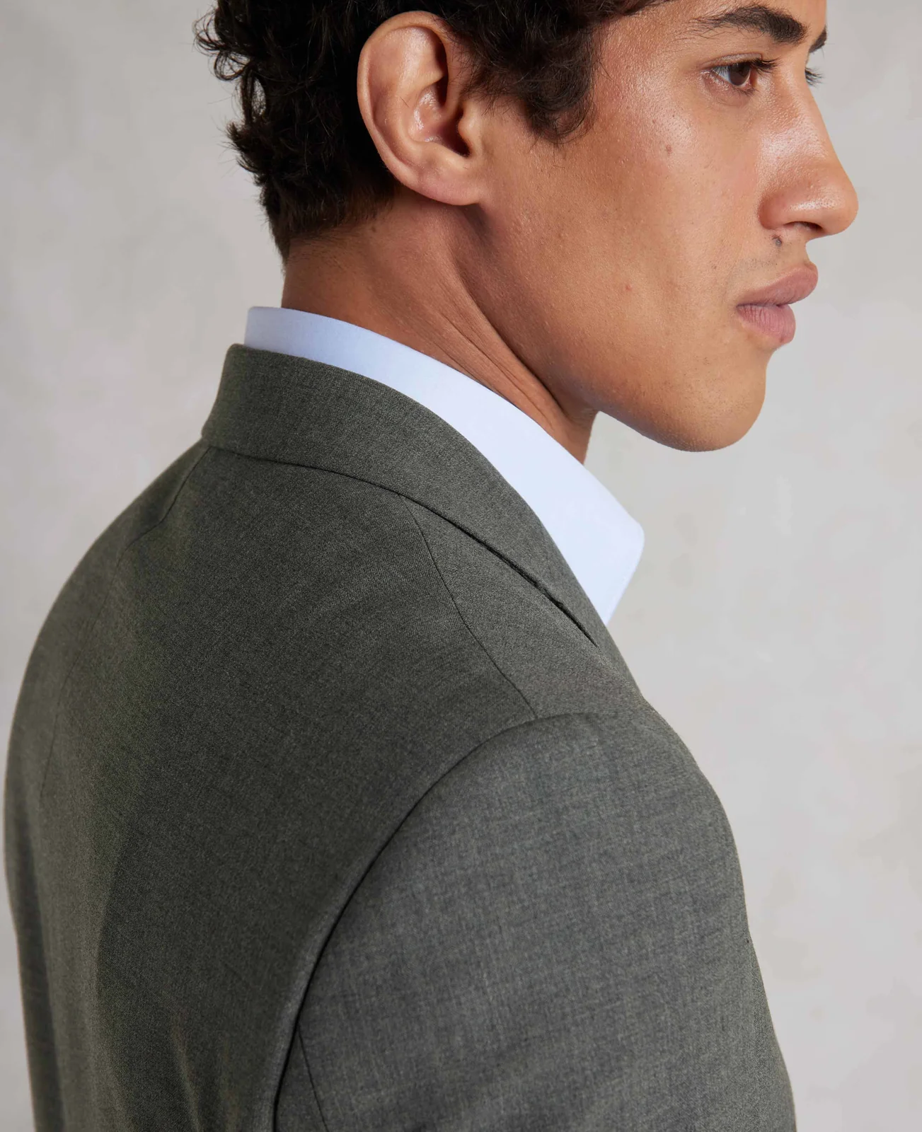 Grey Wool-Blend Tailored Suit thumbnail 5
