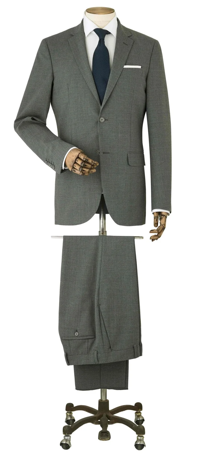 Grey Wool-Blend Tailored Suit thumbnail 8