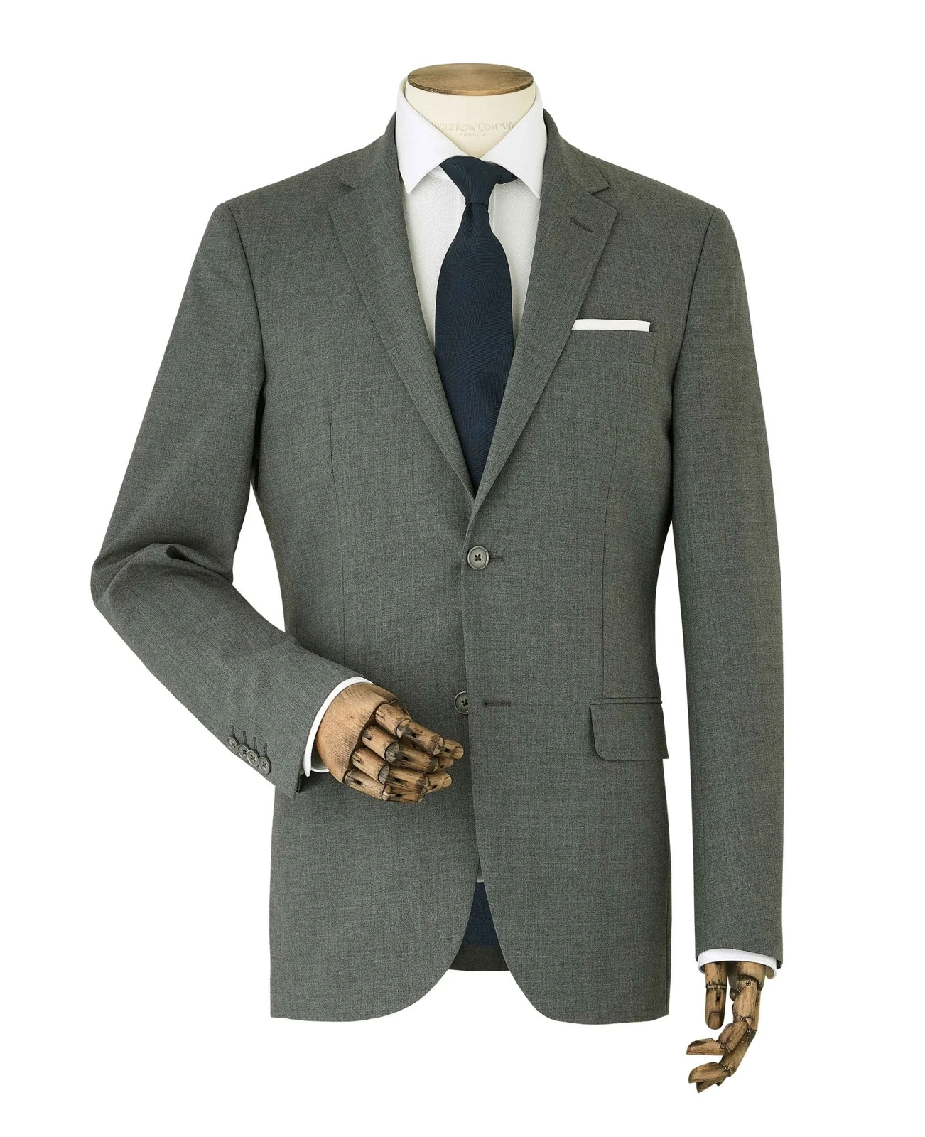 Grey Wool-Blend Tailored Suit thumbnail 10