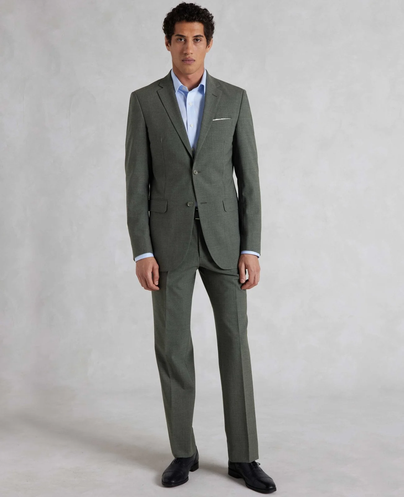 Grey Wool-Blend Tailored Suit primary image