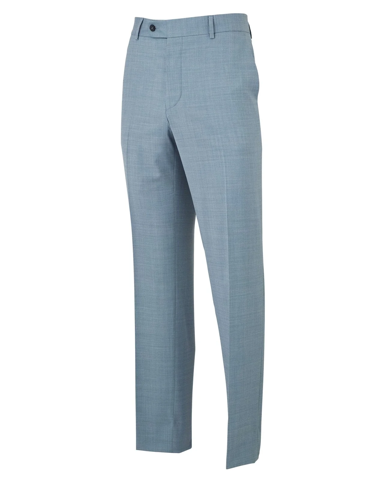 Light Blue Wool-Blend Tailored Suit thumbnail 7