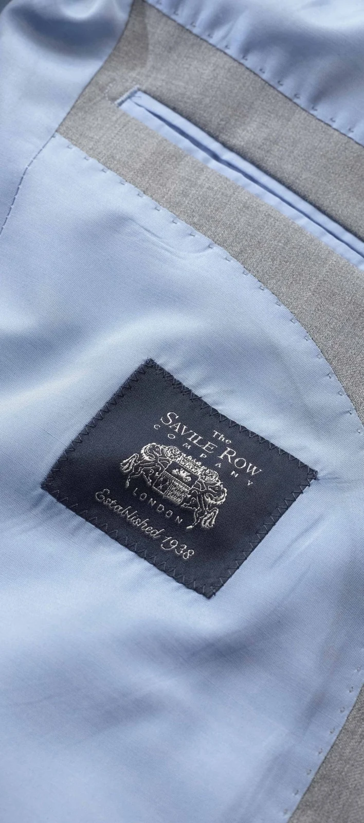Mid-Grey Wool-Blend Tailored Suit thumbnail 5