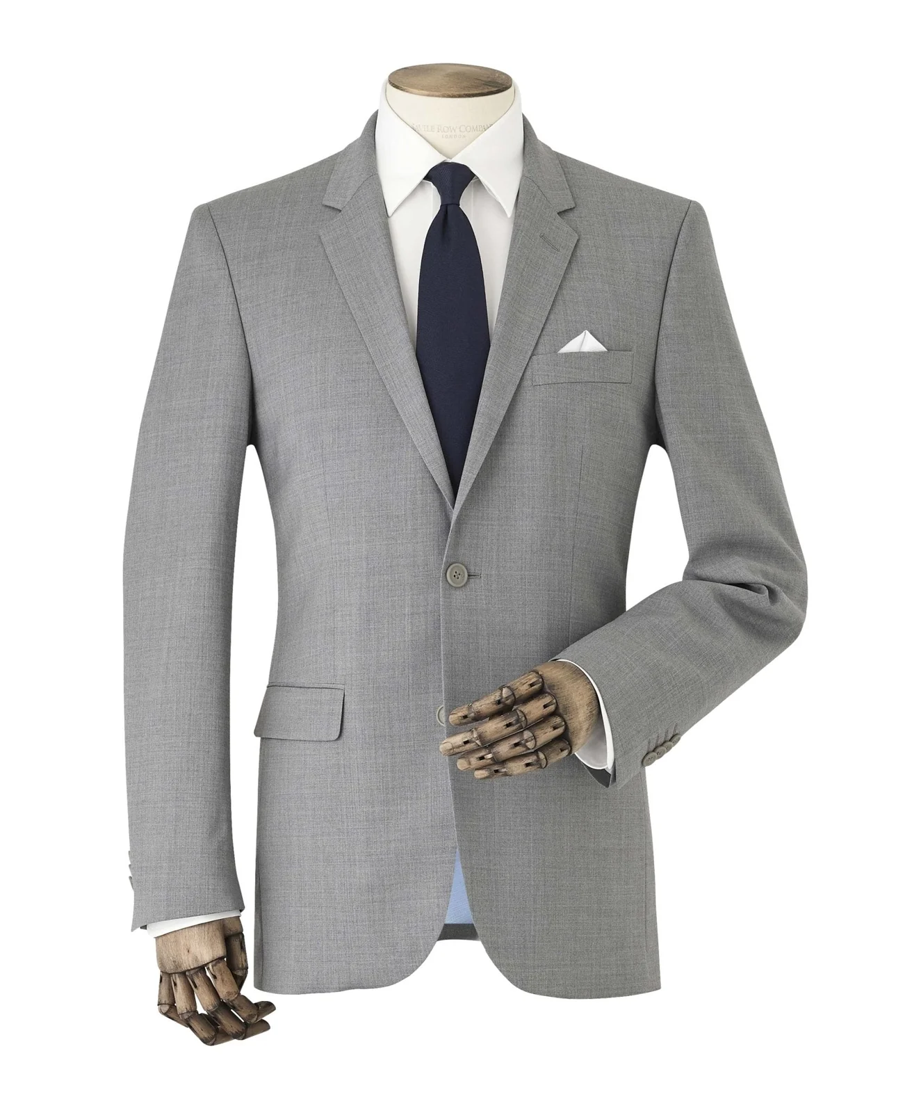 Mid-Grey Wool-Blend Tailored Suit thumbnail 6