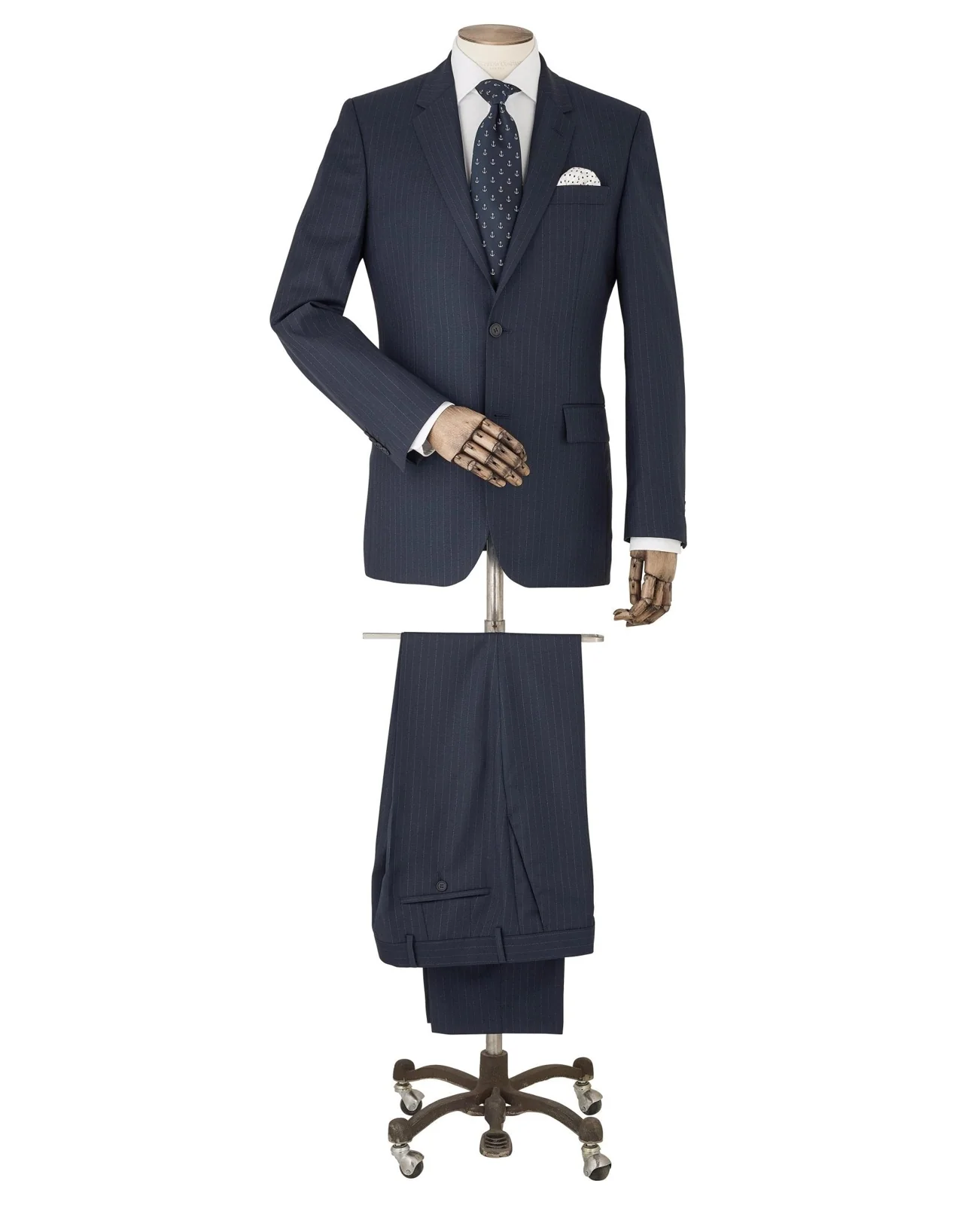 Navy Stripe Tailored Suit thumbnail 2