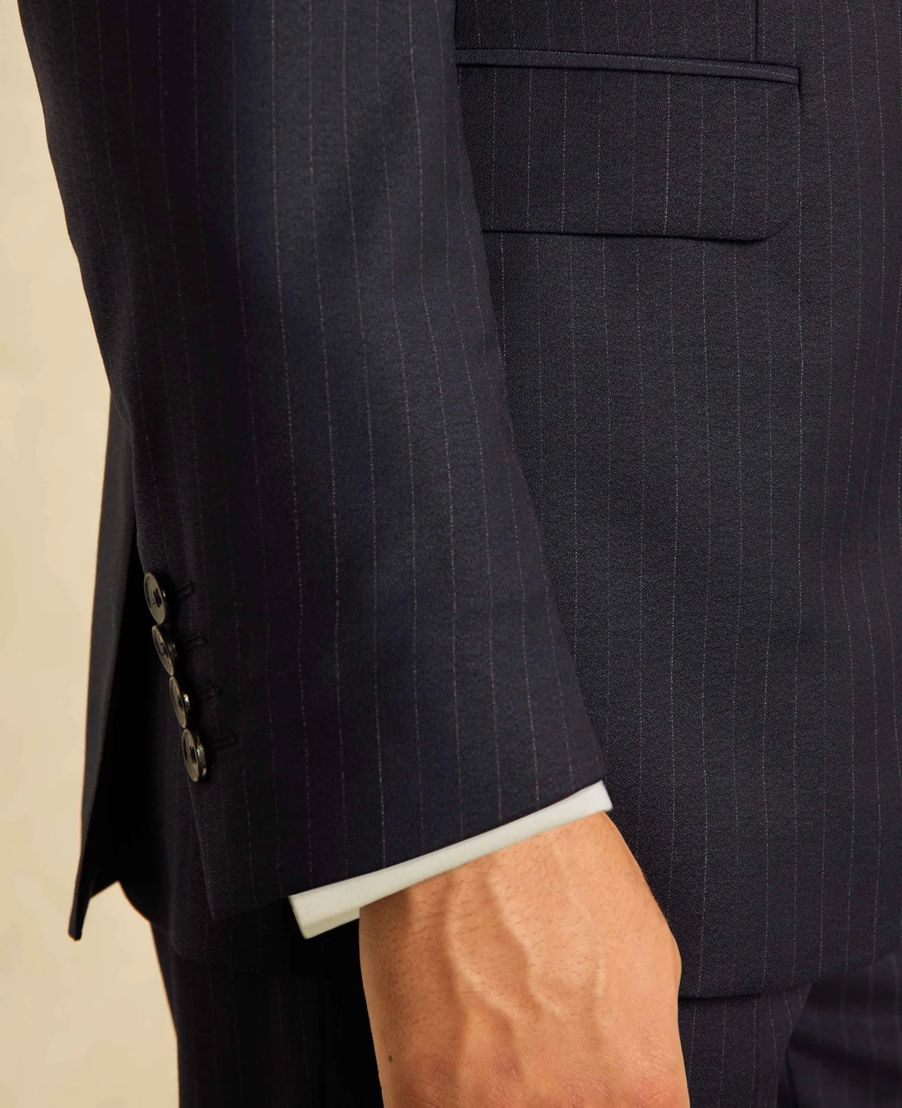 Navy Stripe Tailored Suit thumbnail 10