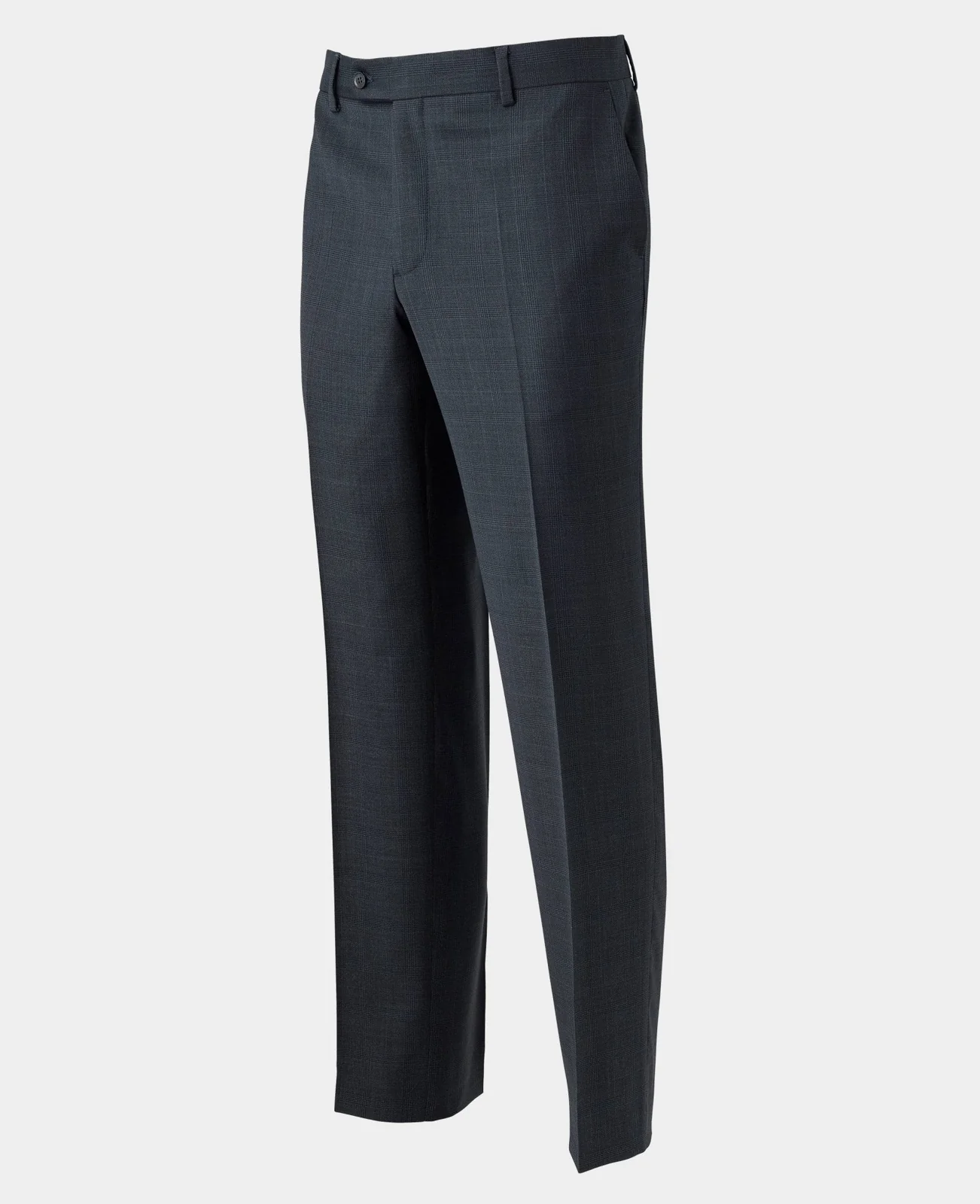 Navy Wool-Blend Prince of Wales Check Suit thumbnail 7