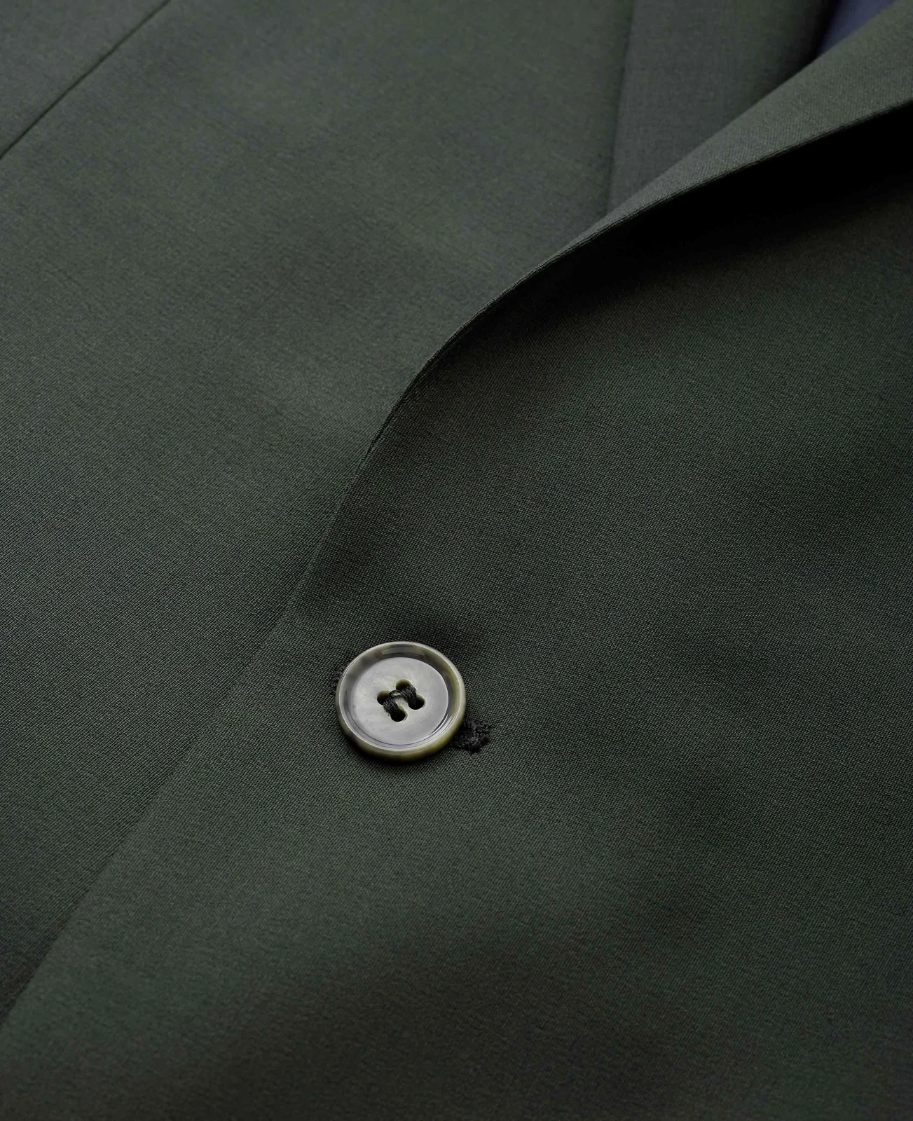 Olive Green Wool-Blend Suit thumbnail 8