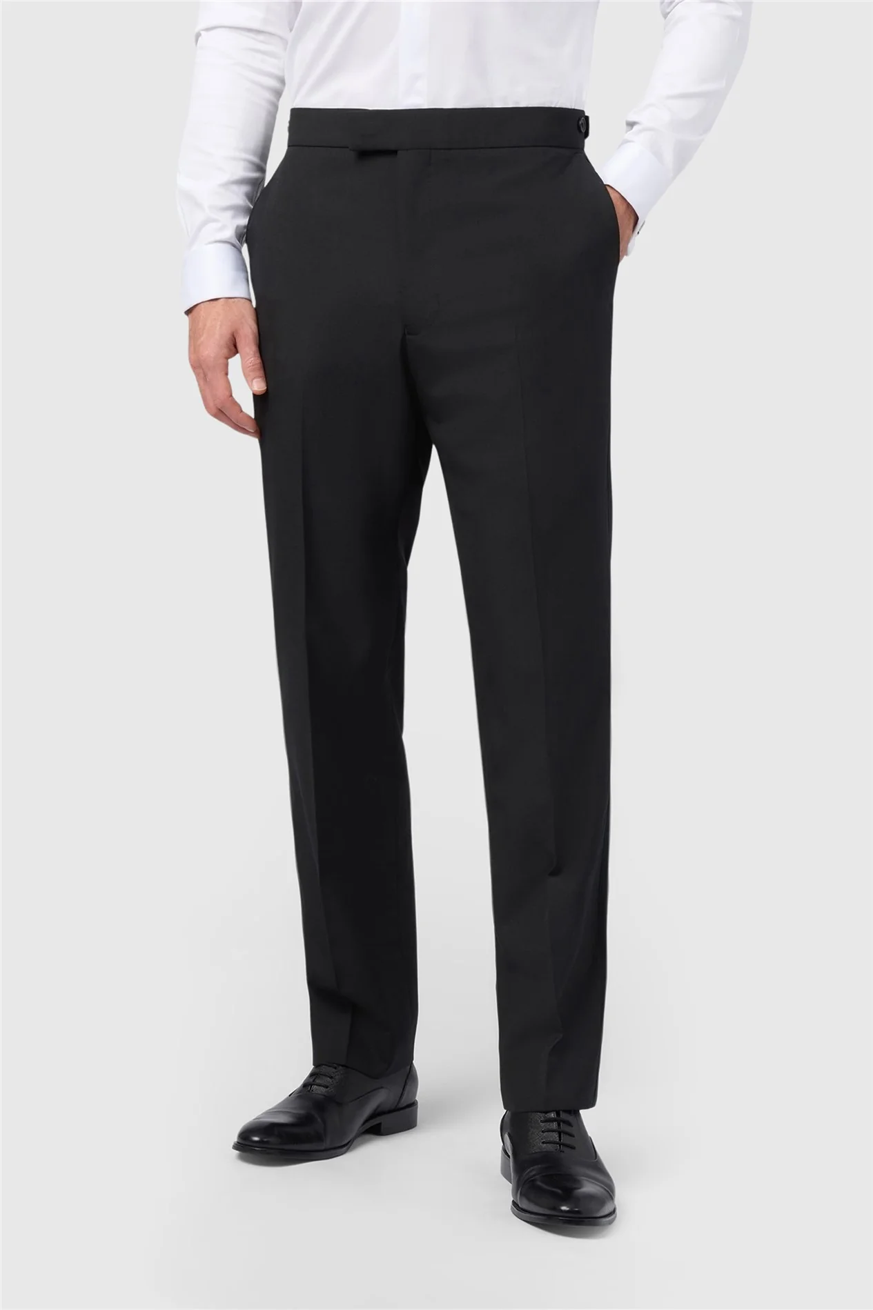 Alexandre Regular Fit Ellerton Black Trousers primary image