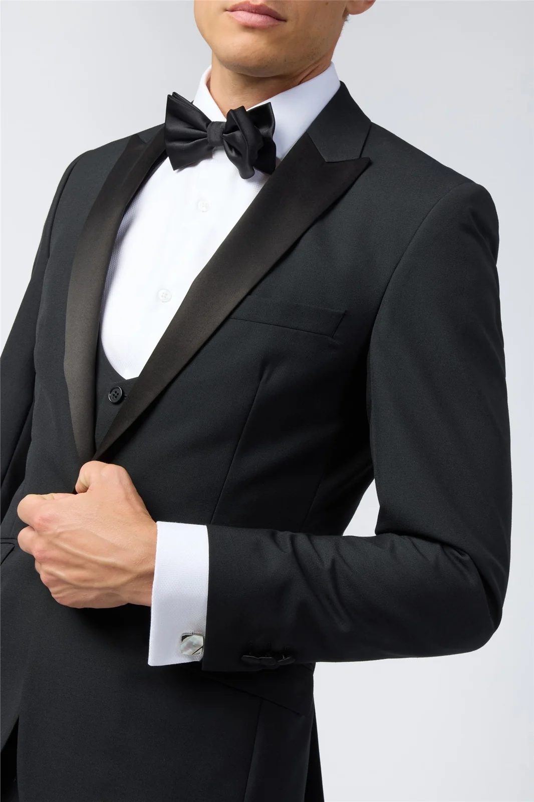 Alexandre Slim Fit Ellerton Black Jacket thumbnail 4