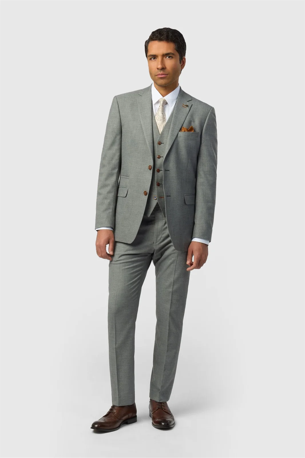 Antique Rogue Regular Fit Blake Grey Texture Jacket thumbnail 2