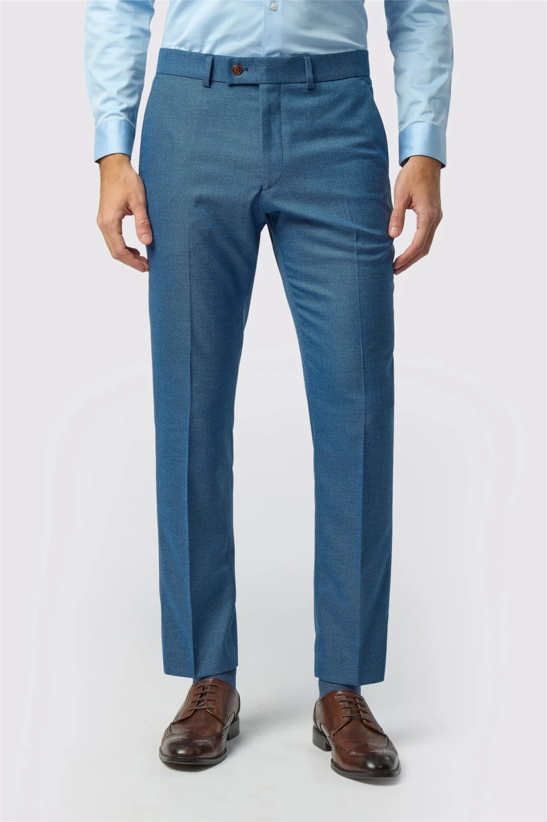 Antique Rogue Slim Fit Blake Blue Texture Trouser primary image