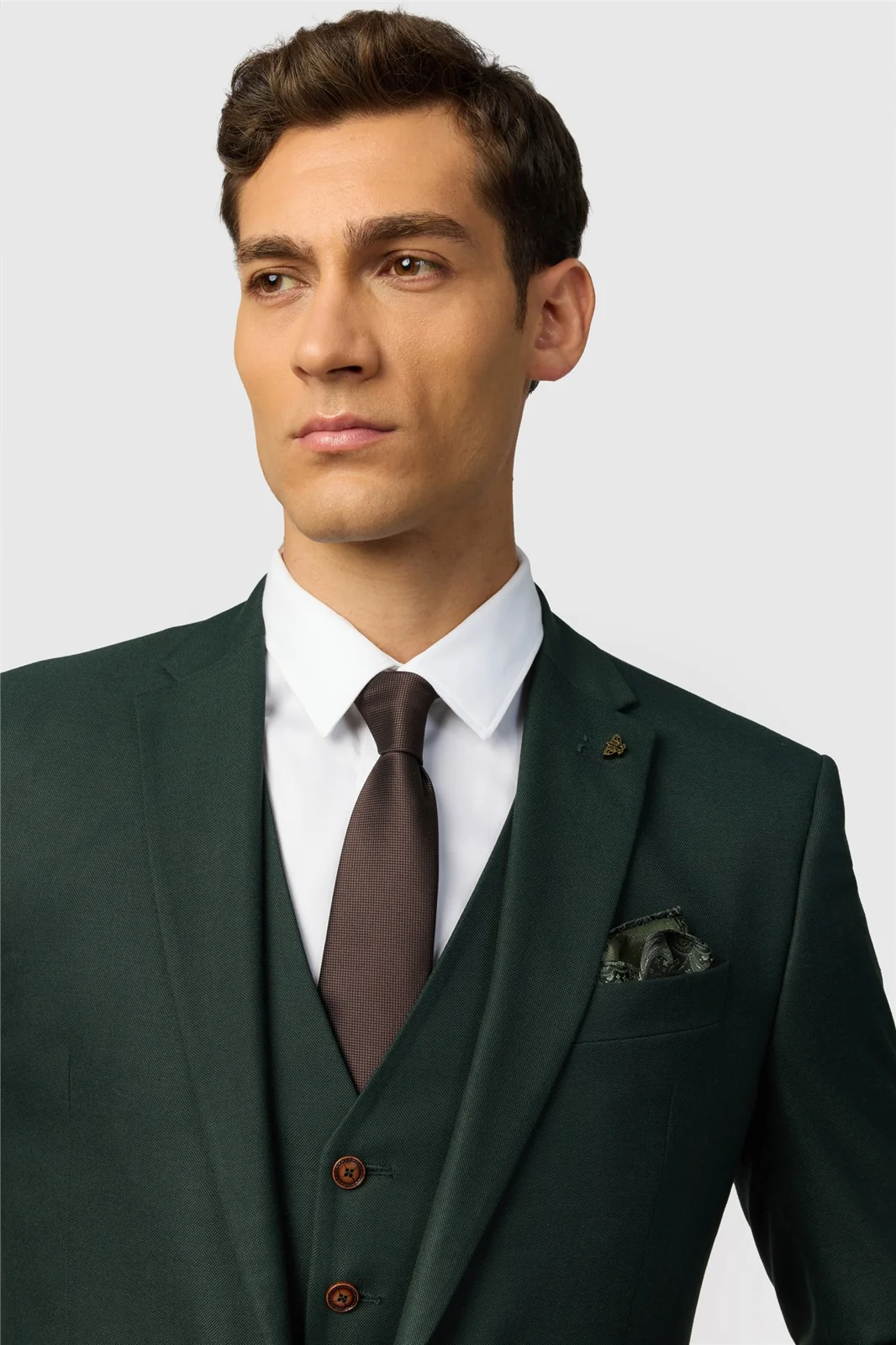 Antique Rogue Slim Fit Blake Deep Green Jacket thumbnail 4