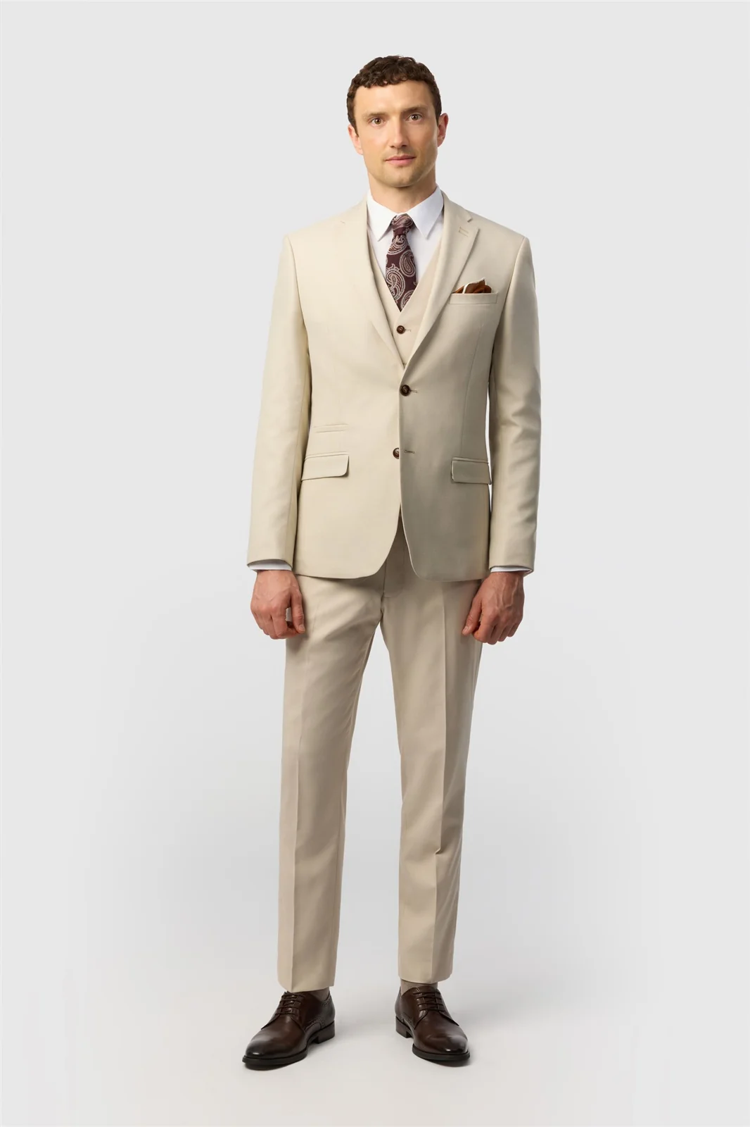 Antique Rogue Slim Fit Blake Ecru Jacket thumbnail 2