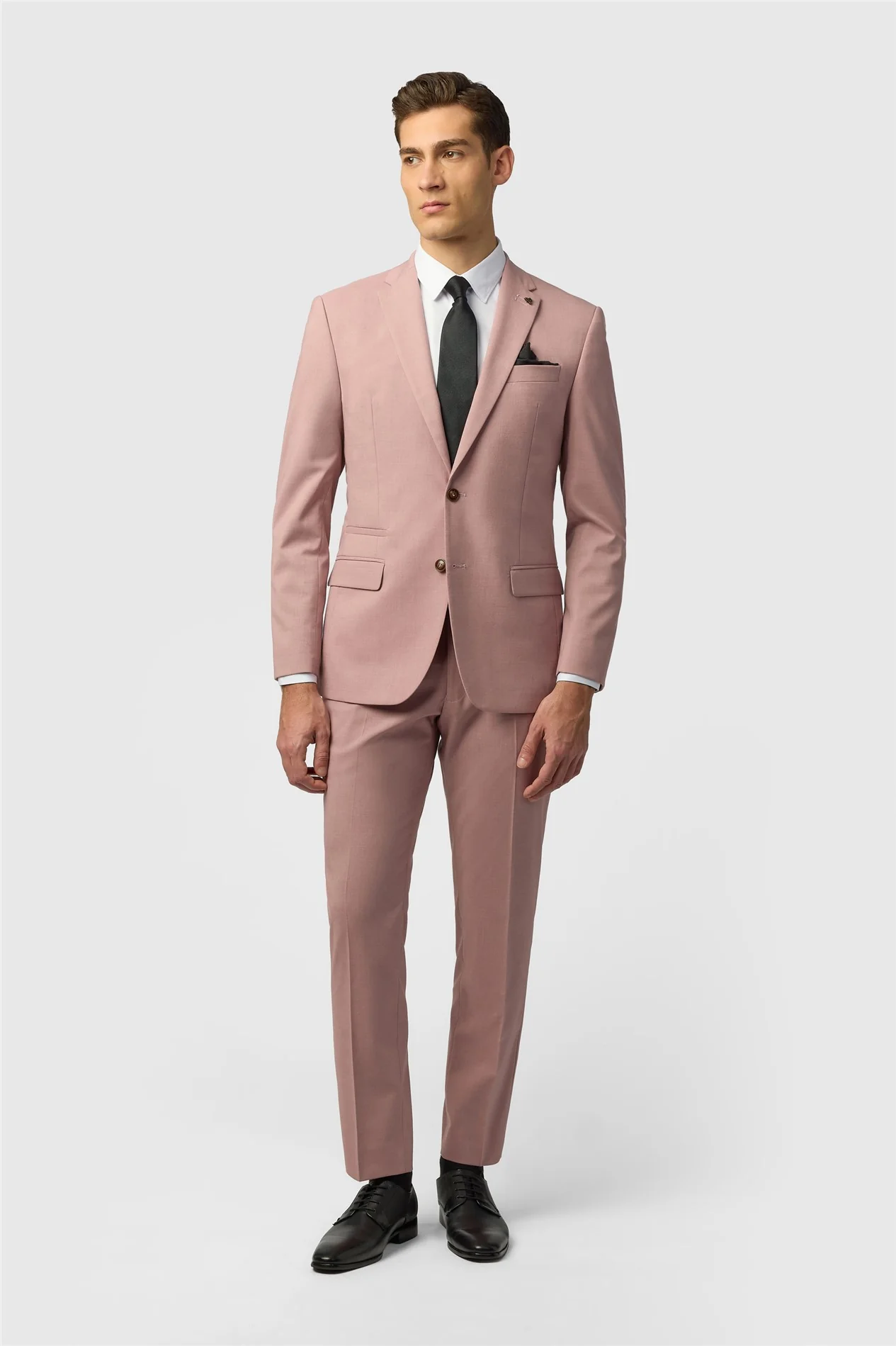 Antique Rogue Slim Fit Blake Pink Plain Jacket thumbnail 3