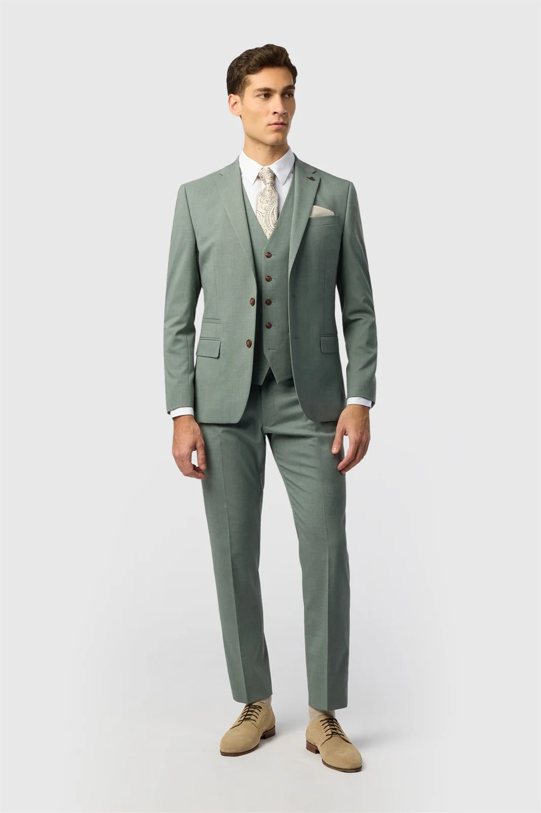 Antique Rogue Slim Fit Blake Sage Texture Jacket thumbnail 2