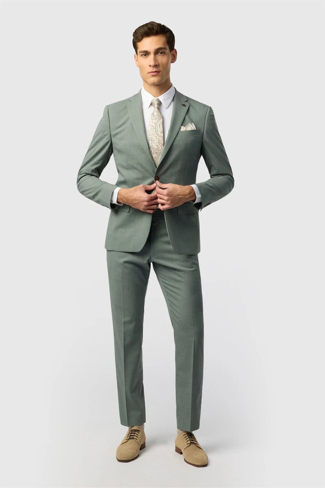 Antique Rogue Slim Fit Blake Sage Texture Jacket thumbnail 3