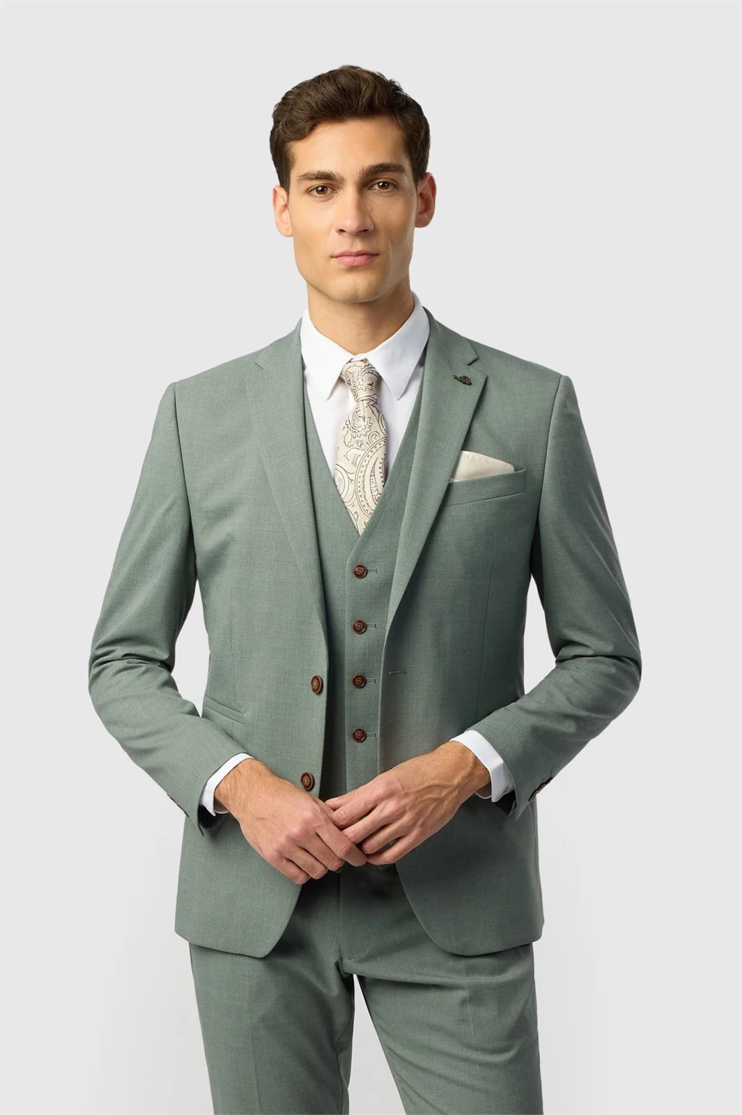 Antique Rogue Slim Fit Blake Sage Texture Jacket primary image