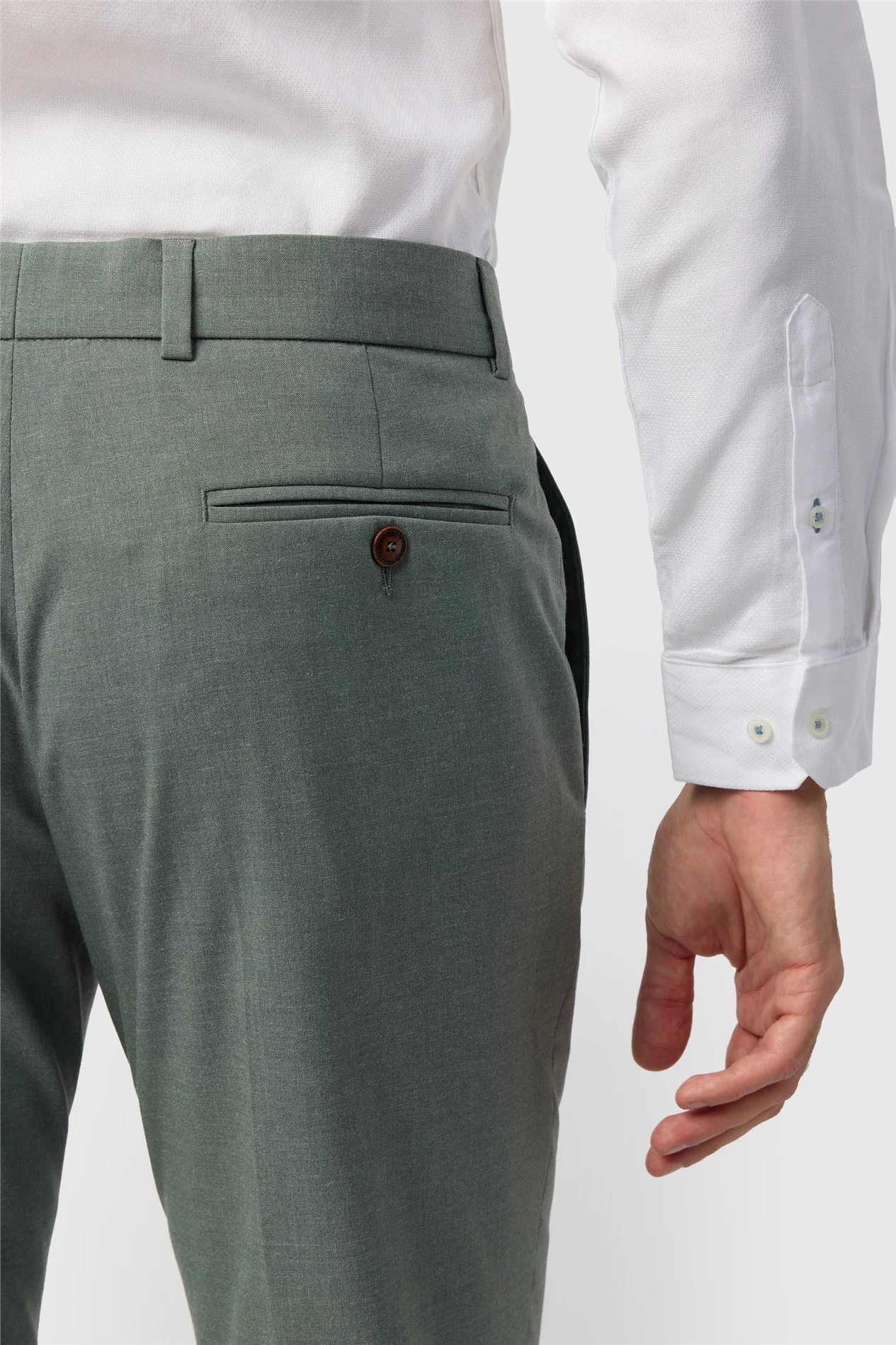 Antique Rogue Slim Fit Blake Sage Trouser thumbnail 2