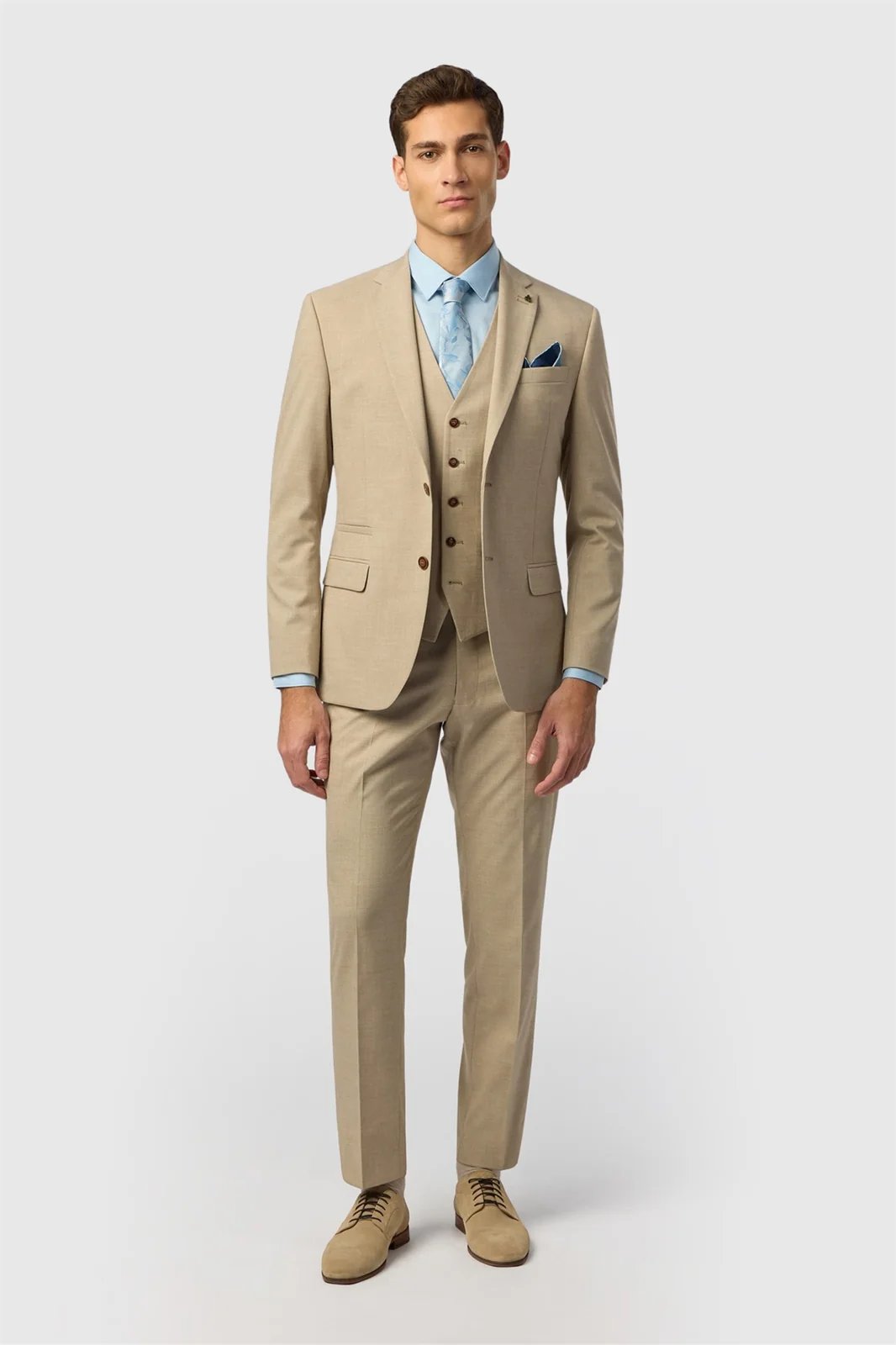Antique Rogue Slim Fit Blake Sand Texture Jacket thumbnail 2