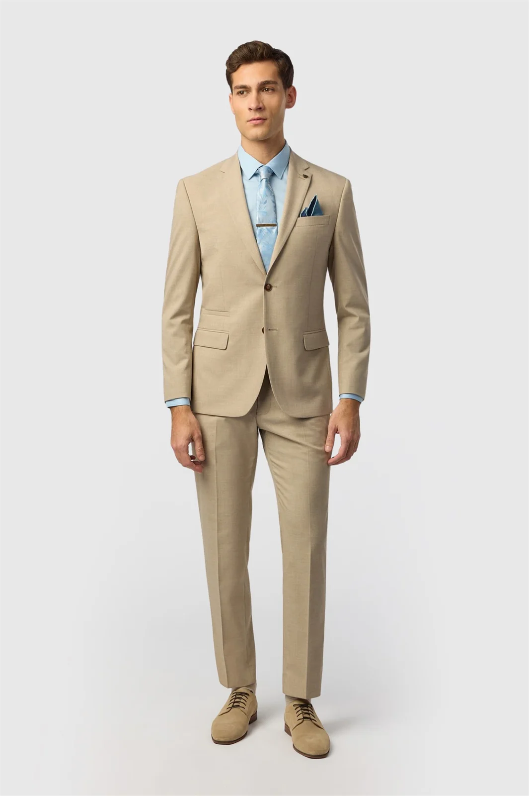 Antique Rogue Slim Fit Blake Sand Texture Jacket thumbnail 3